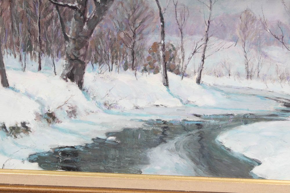 Oil Painting by Alton P. Coffey titled "Indian Creek"