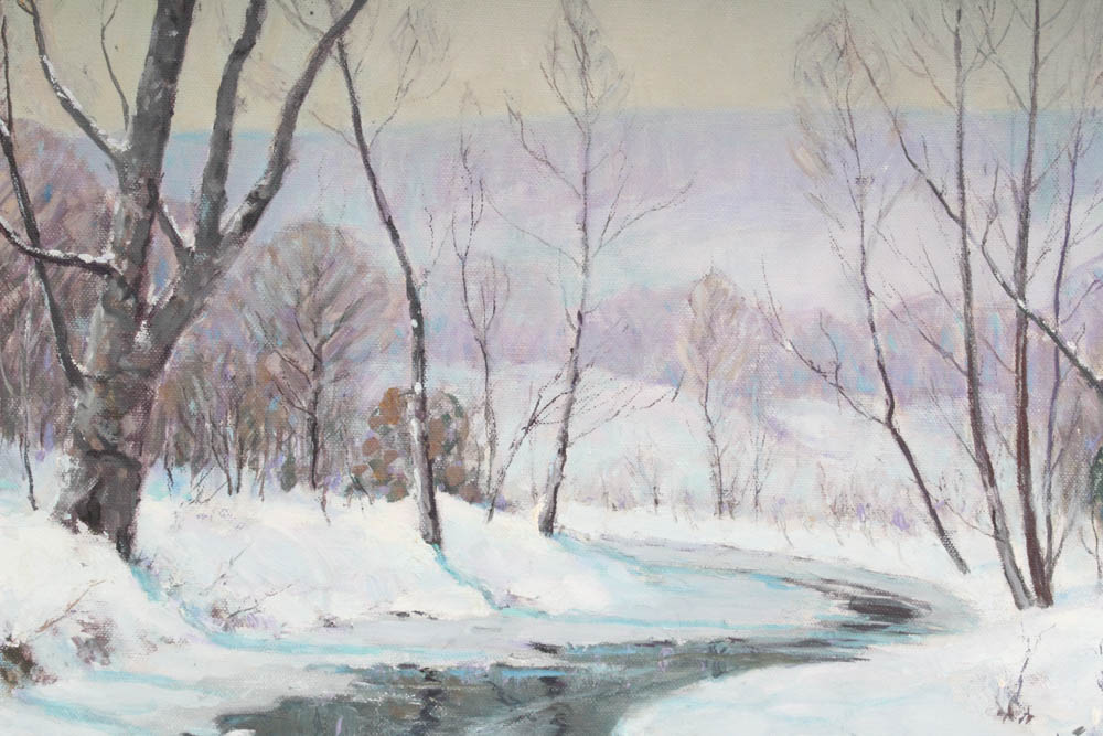 Oil Painting by Alton P. Coffey titled "Indian Creek"
