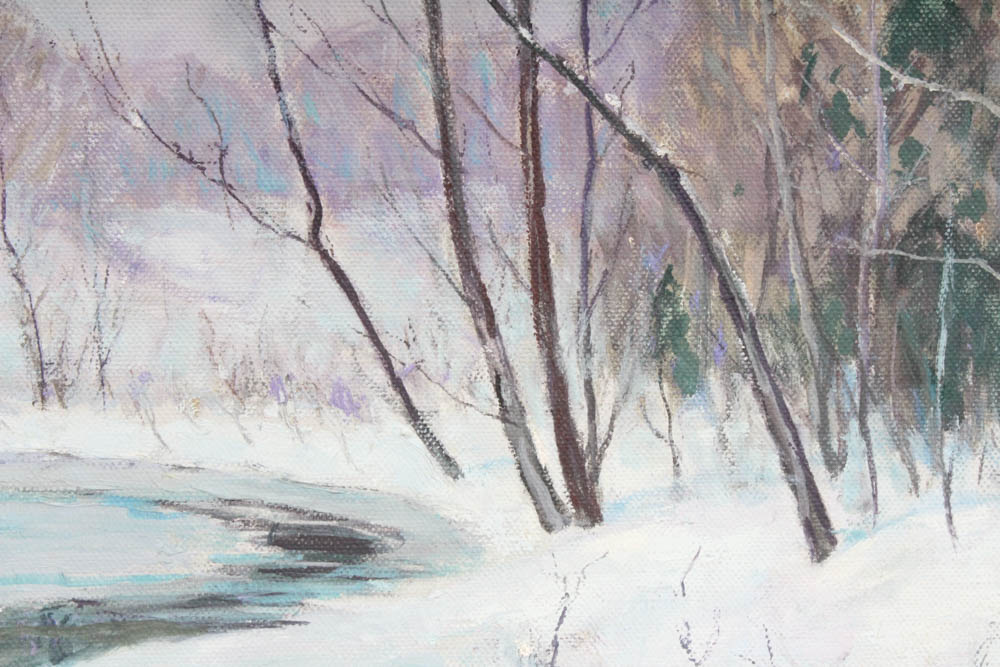 Oil Painting by Alton P. Coffey titled "Indian Creek"