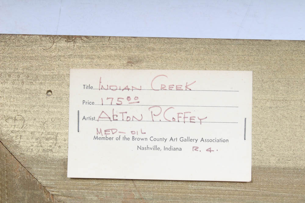 Oil Painting by Alton P. Coffey titled "Indian Creek"