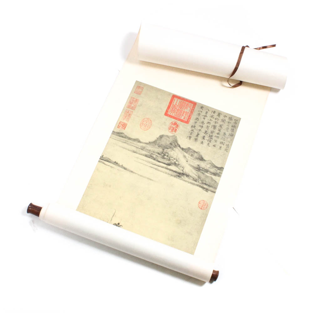 Chinese Printed Hanging Scroll After Ni Zan