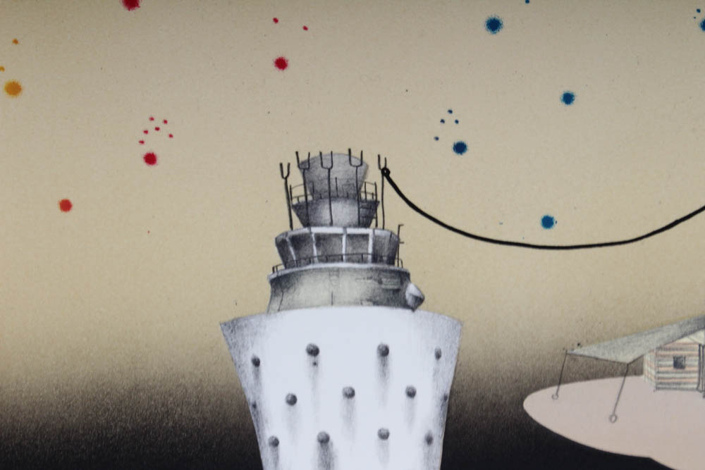 Original Mixed Media Print "Flight"