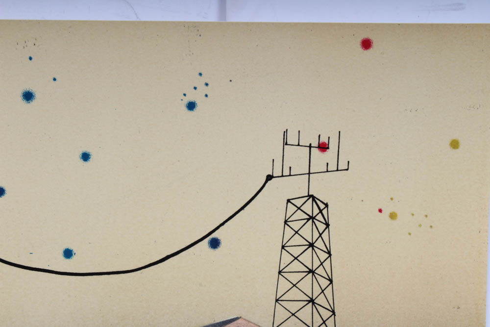 Original Mixed Media Print "Flight"