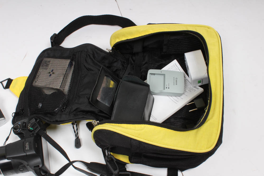 Pentax 35mm Film Camera and Canon Powershot SX530 Digital Camera