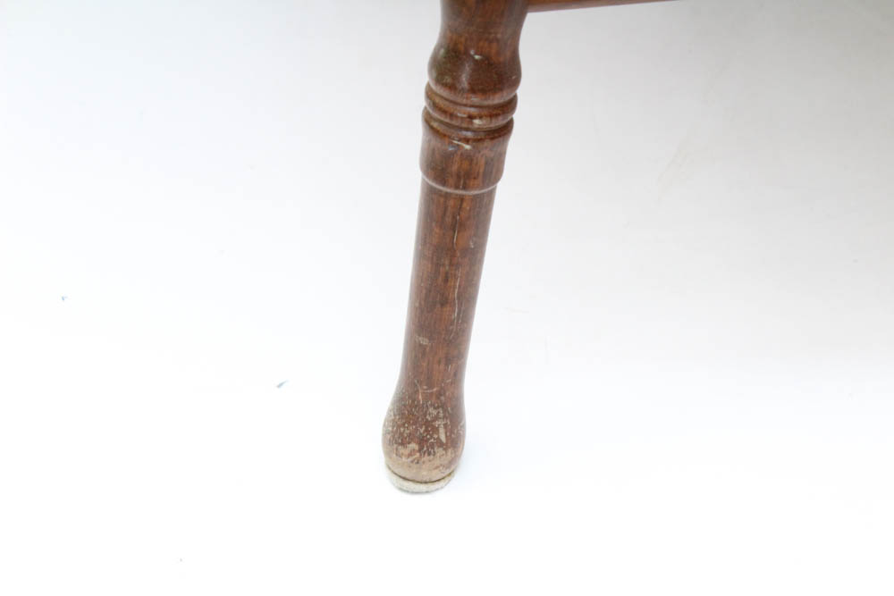 Vintage Oak Veneer Pressback Dining Chairs