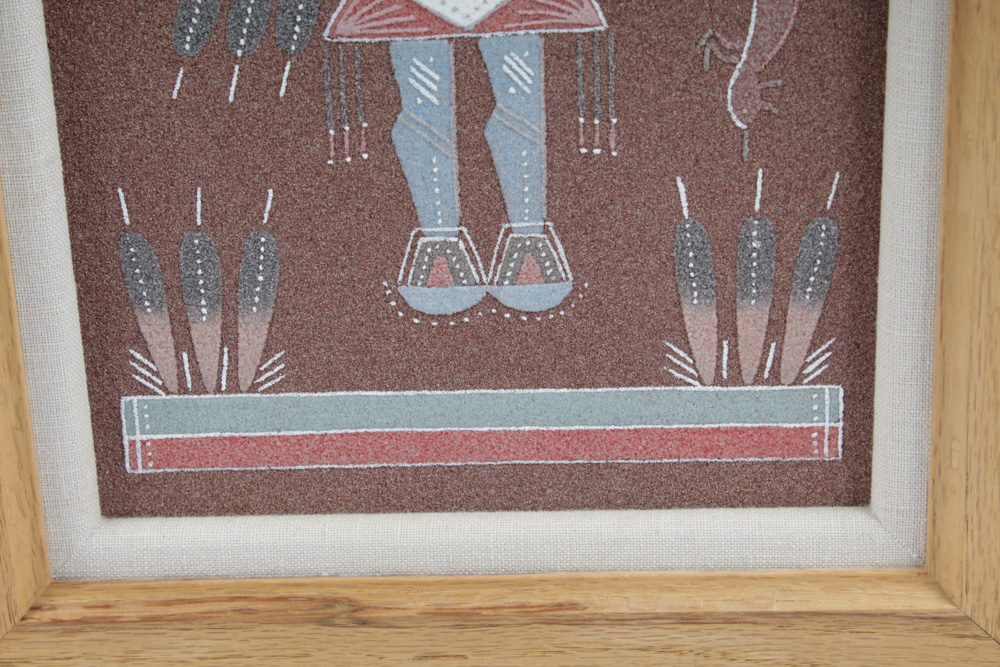 Rosabelle Ben Sandpaintings of Navajo Hunch Back Yei