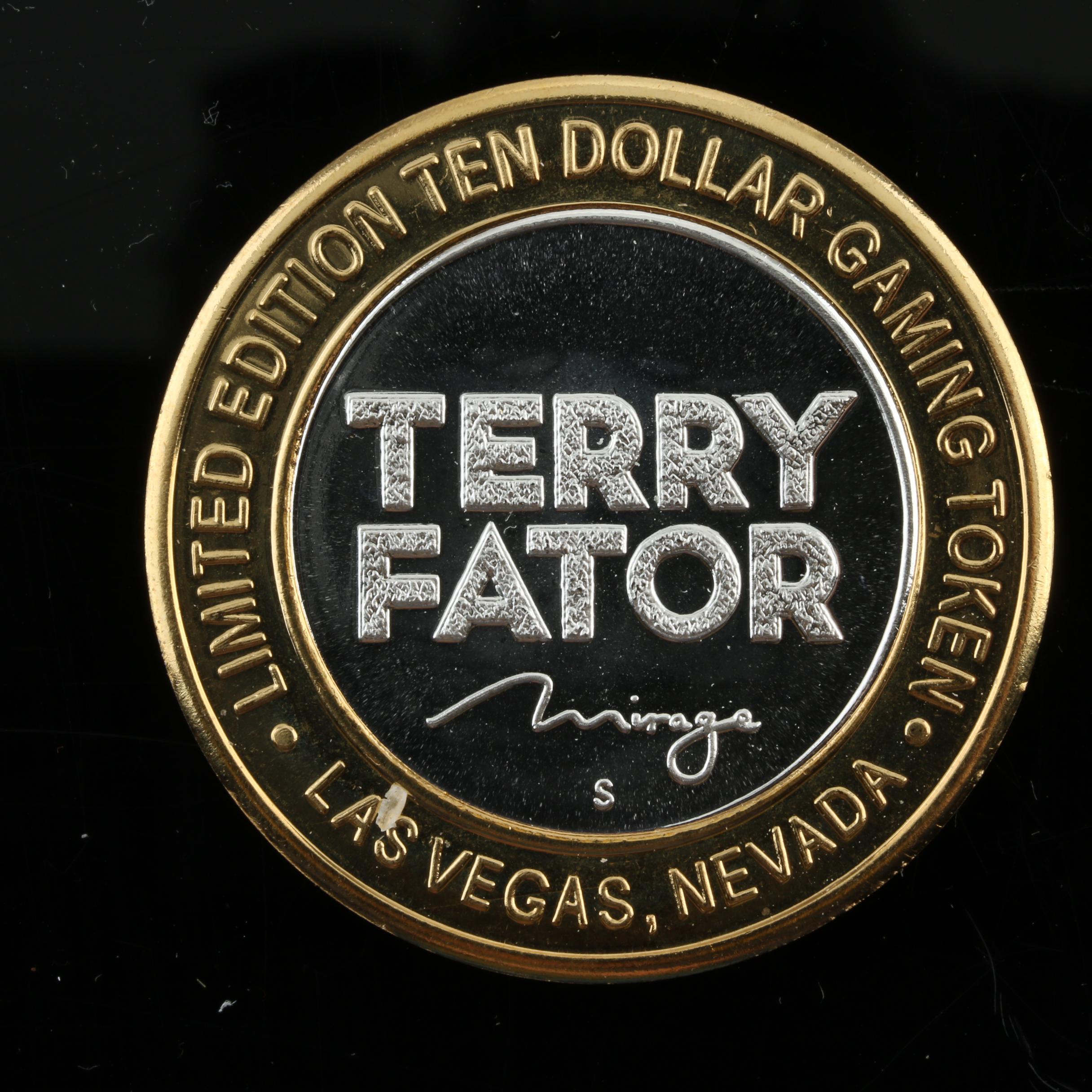 Limited Edition Silver $10 Gaming Token From the Mirage, Las Vegas