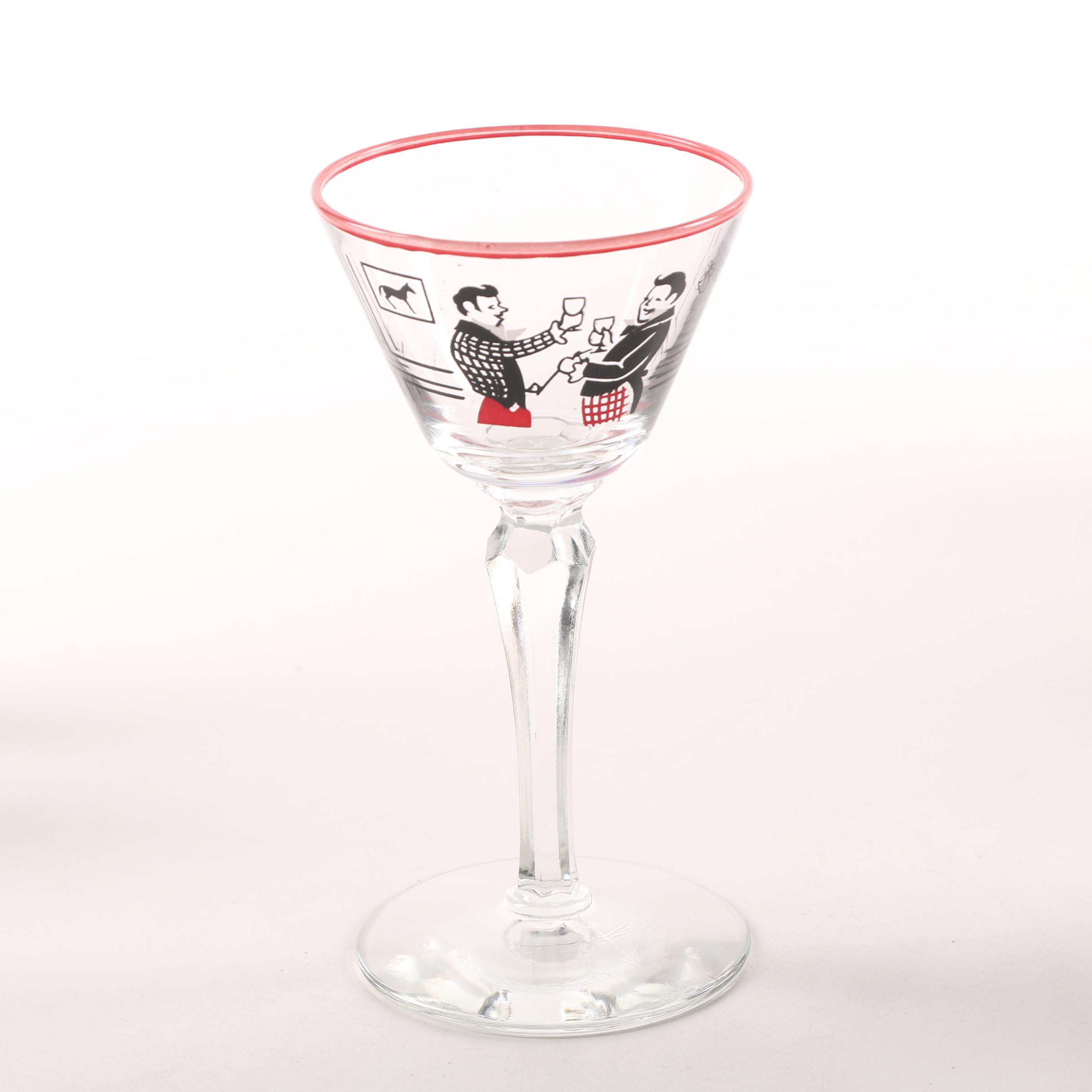 Mid-Century Glassware featuring Libbey "Prudential Rock of Gibraltar"