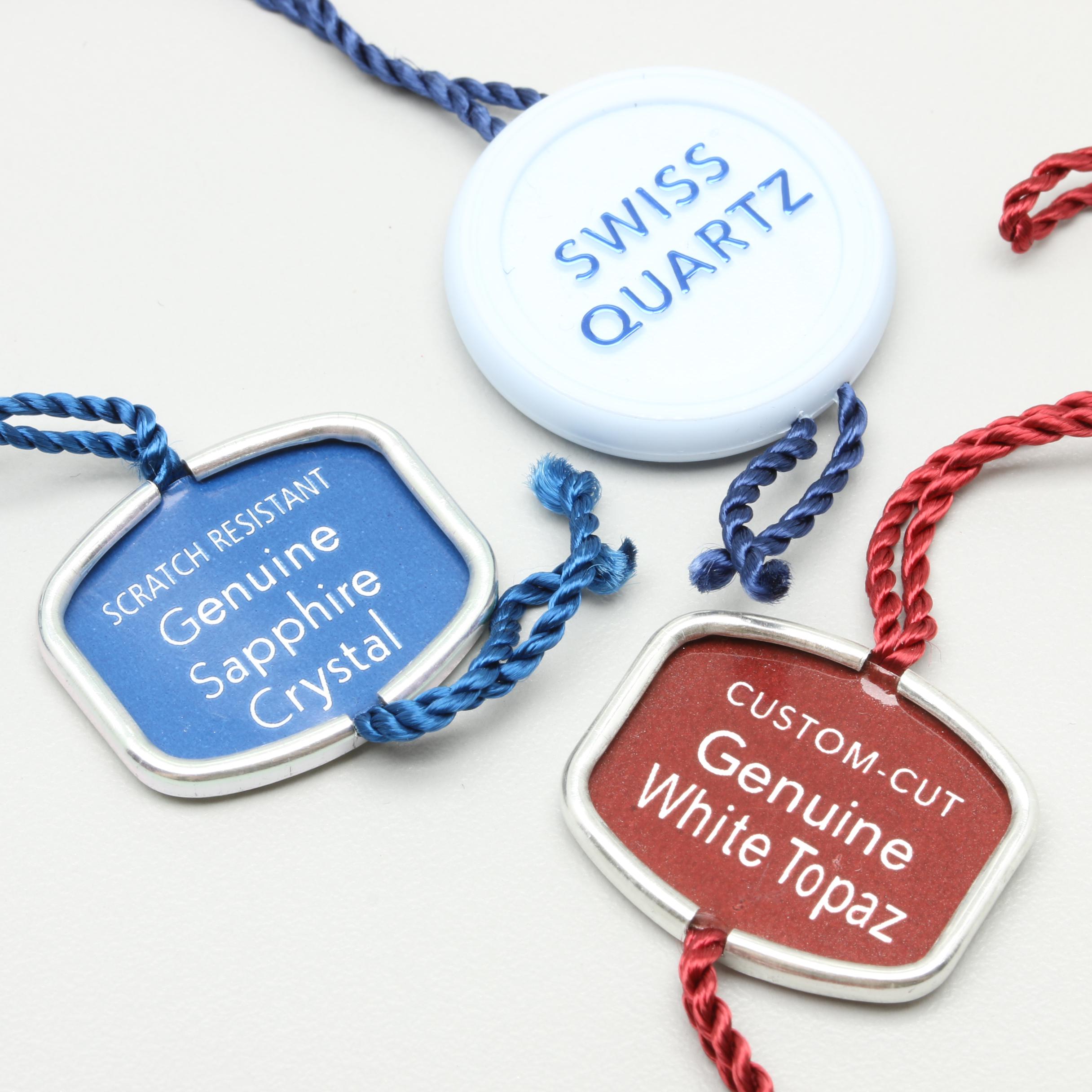 Schweiss Stainless Swiss Steel White Topaz Watch