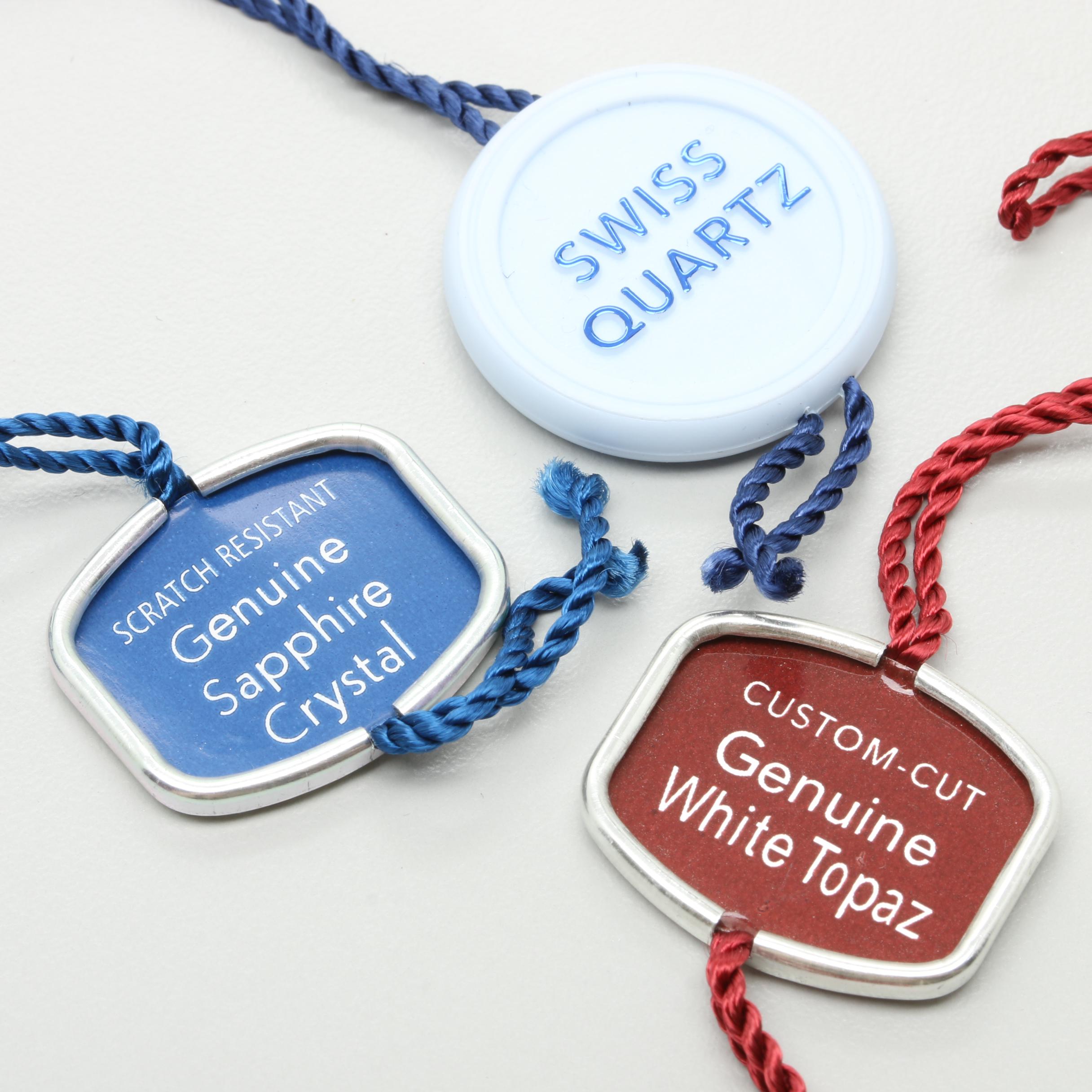 Schweiss Stainless Swiss Steel White Topaz Watch