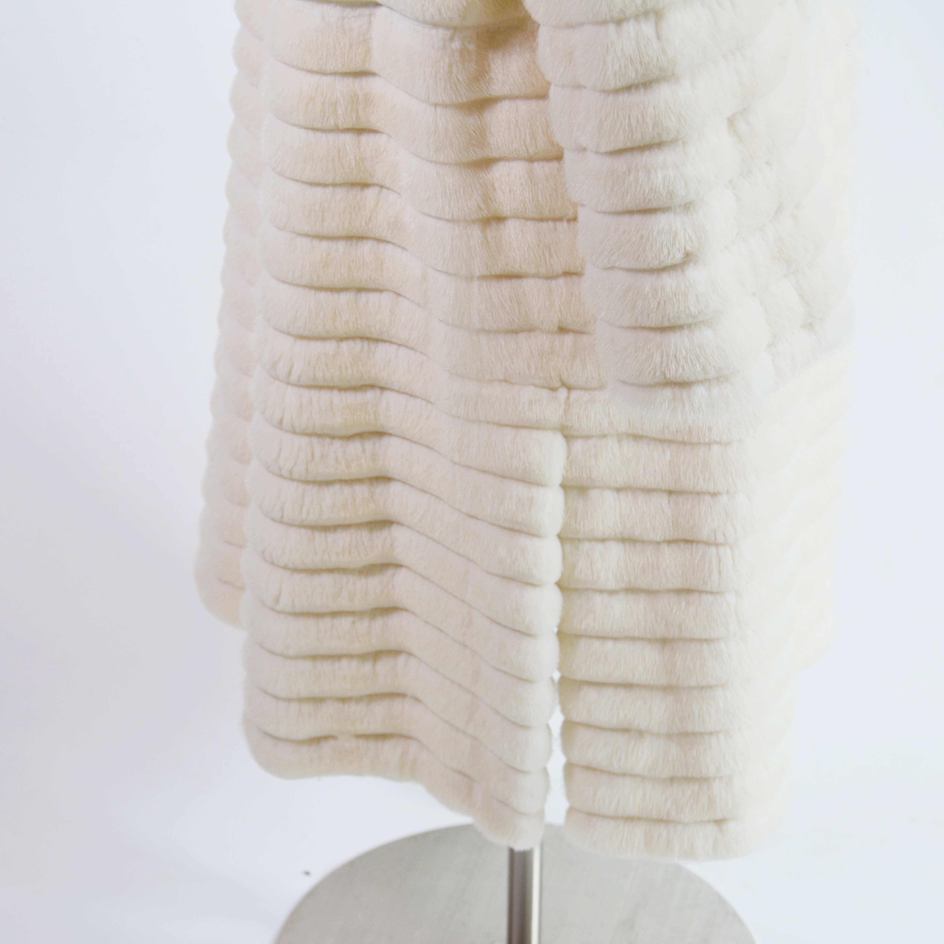 Bisang Couture Off-White Mink Fur Coat