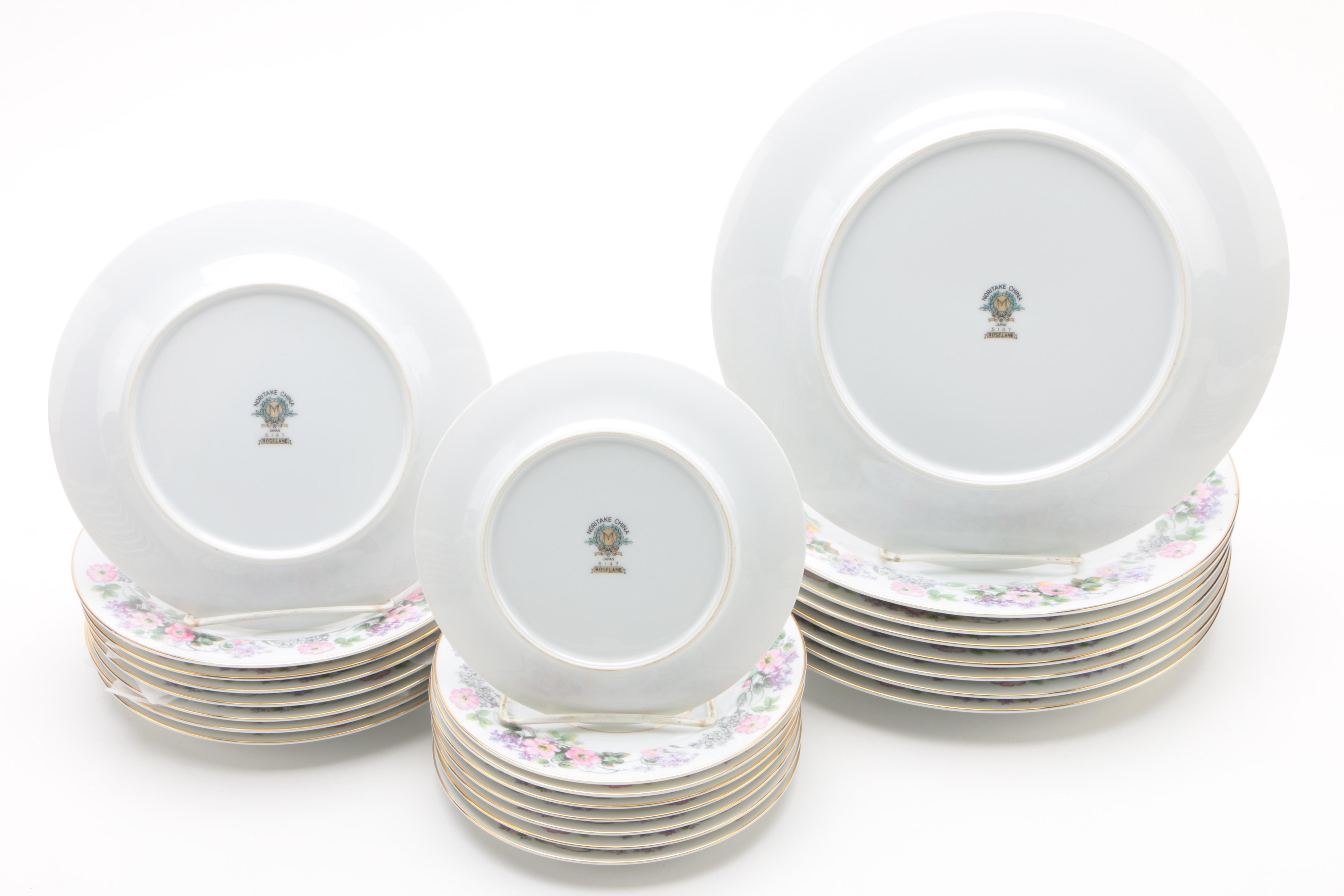 Noritake "Roselane" Porcelain Dinnerware c. 1950-55