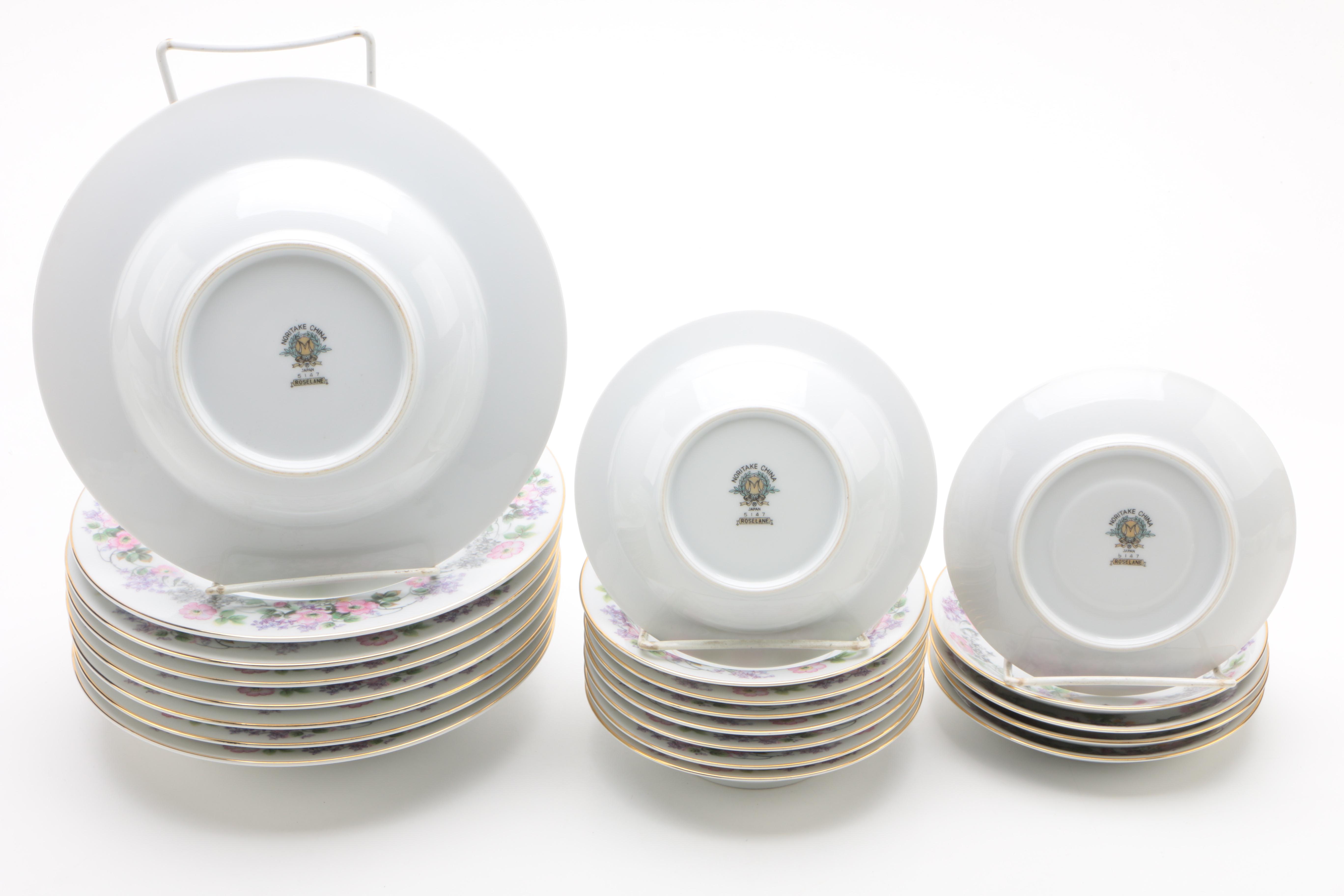 Noritake "Roselane" Porcelain Dinnerware c. 1950-55