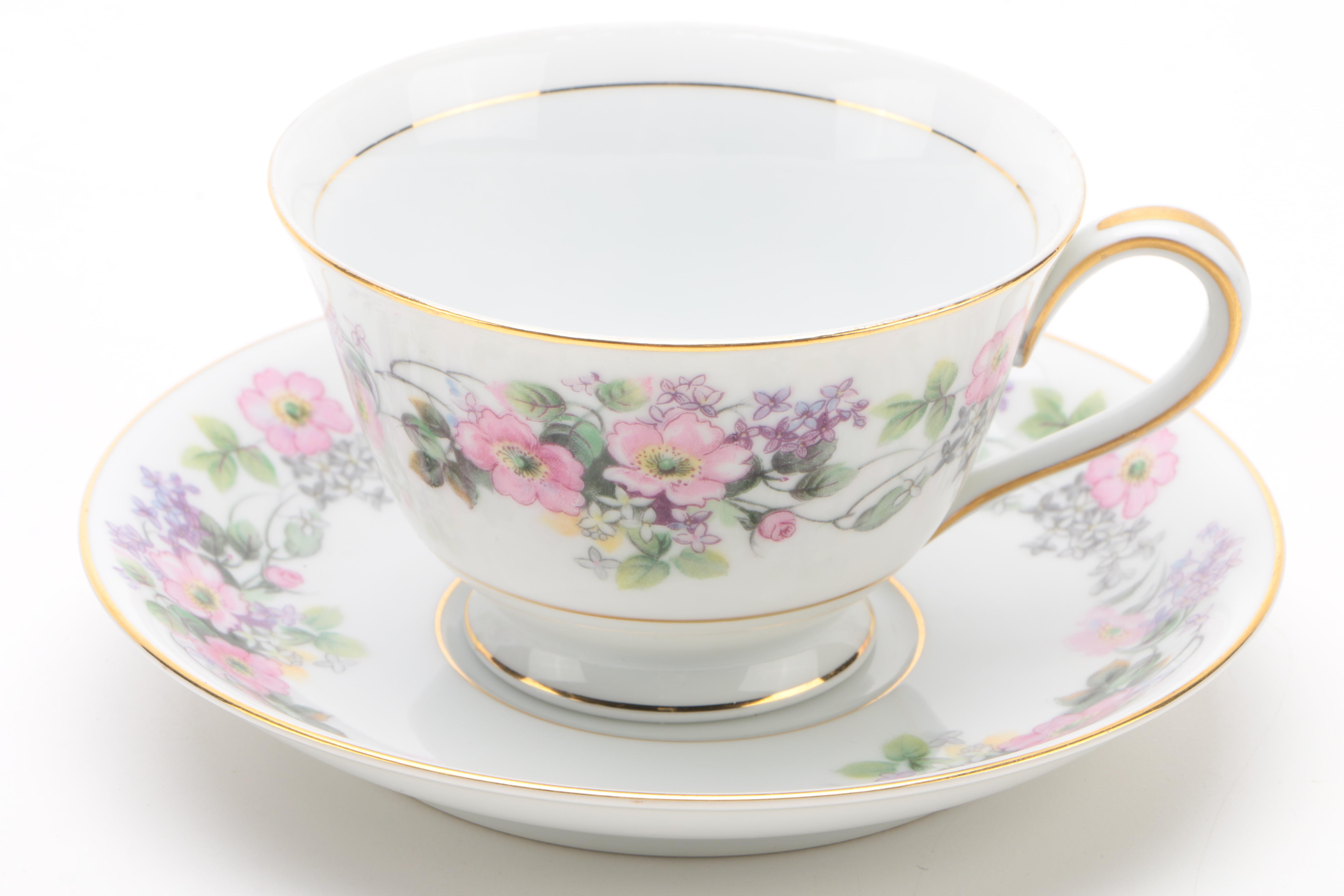 Noritake "Roselane" Porcelain Dinnerware c. 1950-55