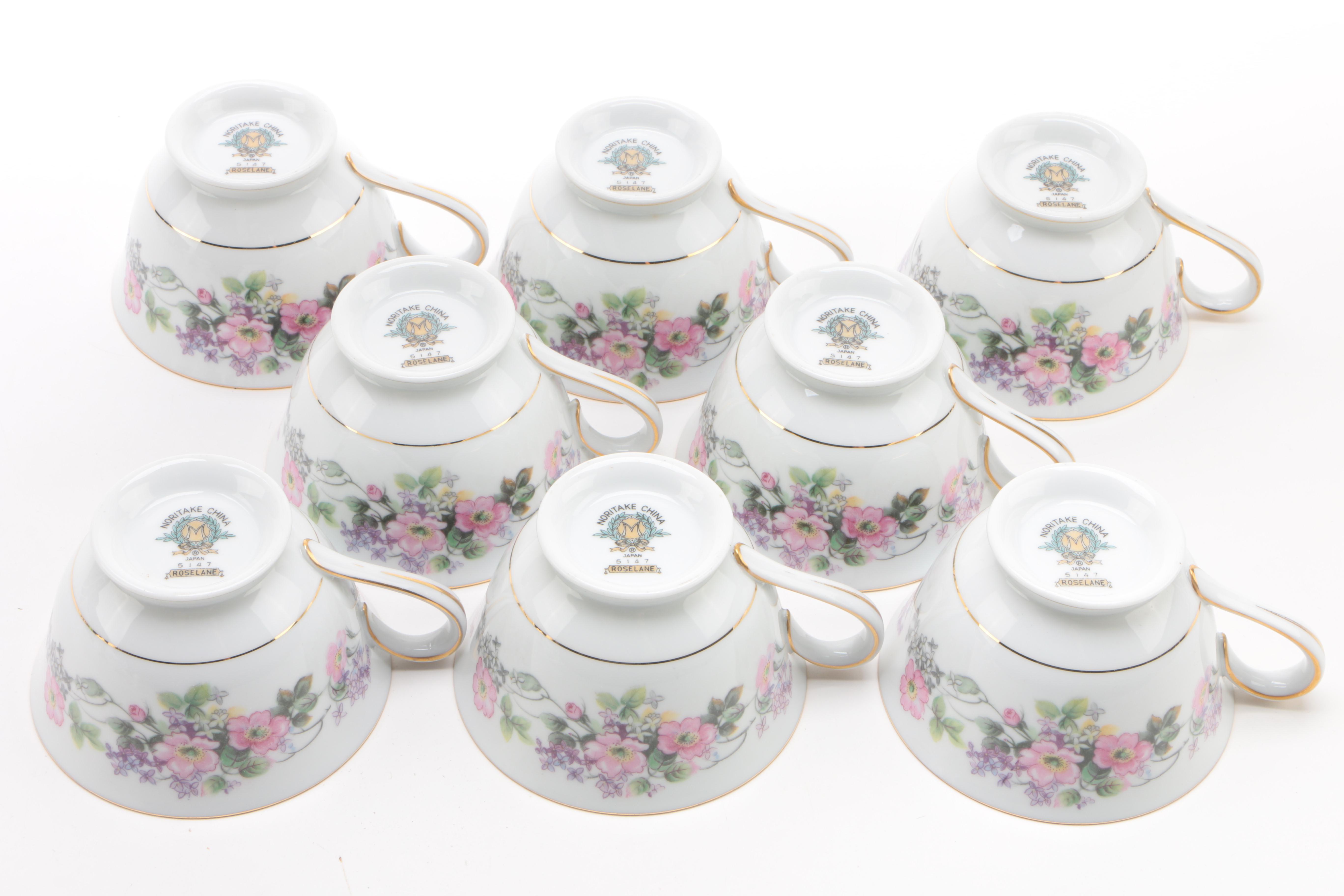 Noritake "Roselane" Porcelain Dinnerware c. 1950-55