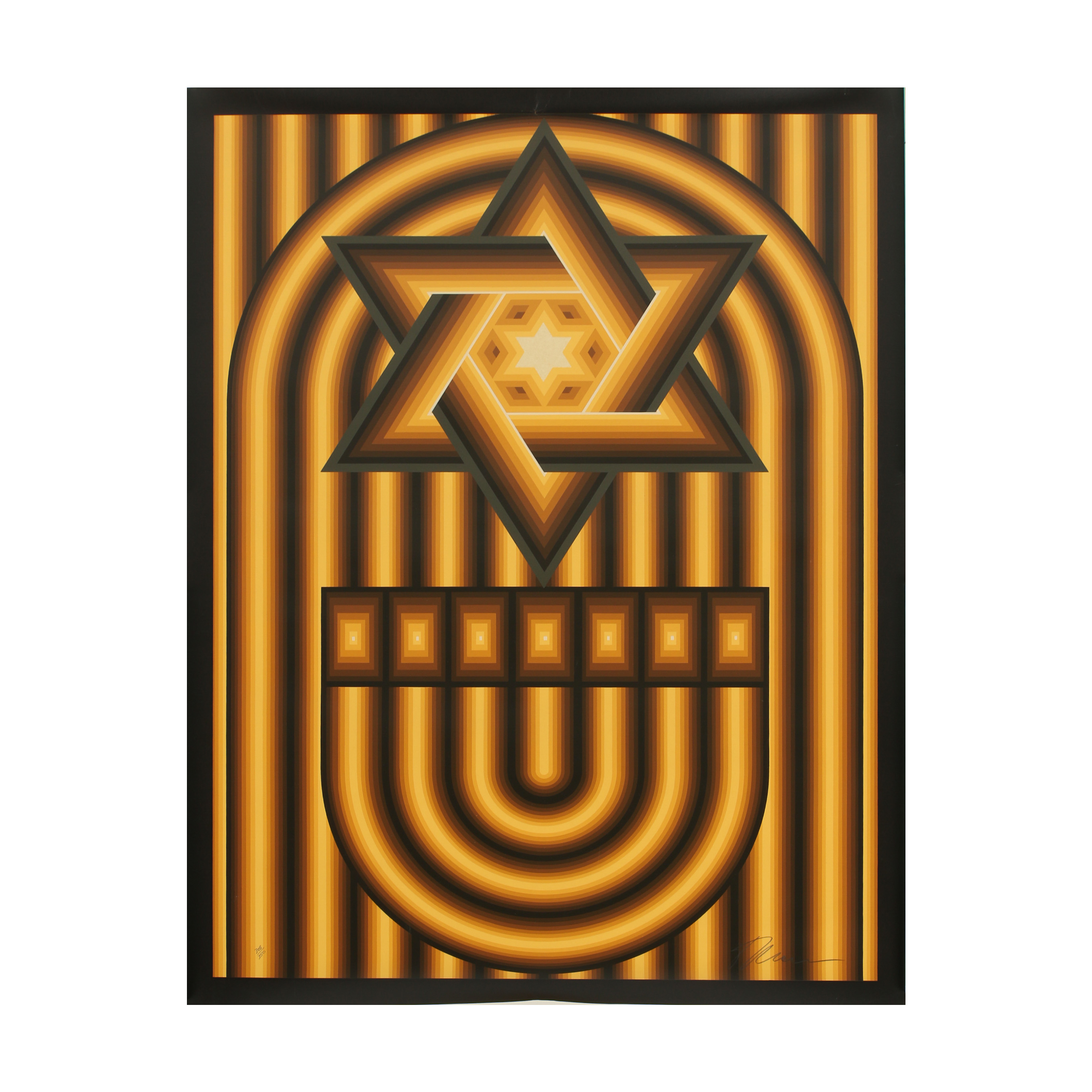 Lev Moross Serigraph "Star of David"