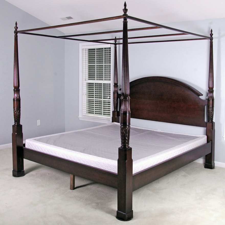 Federal Style King Size Canopy Bed Frame