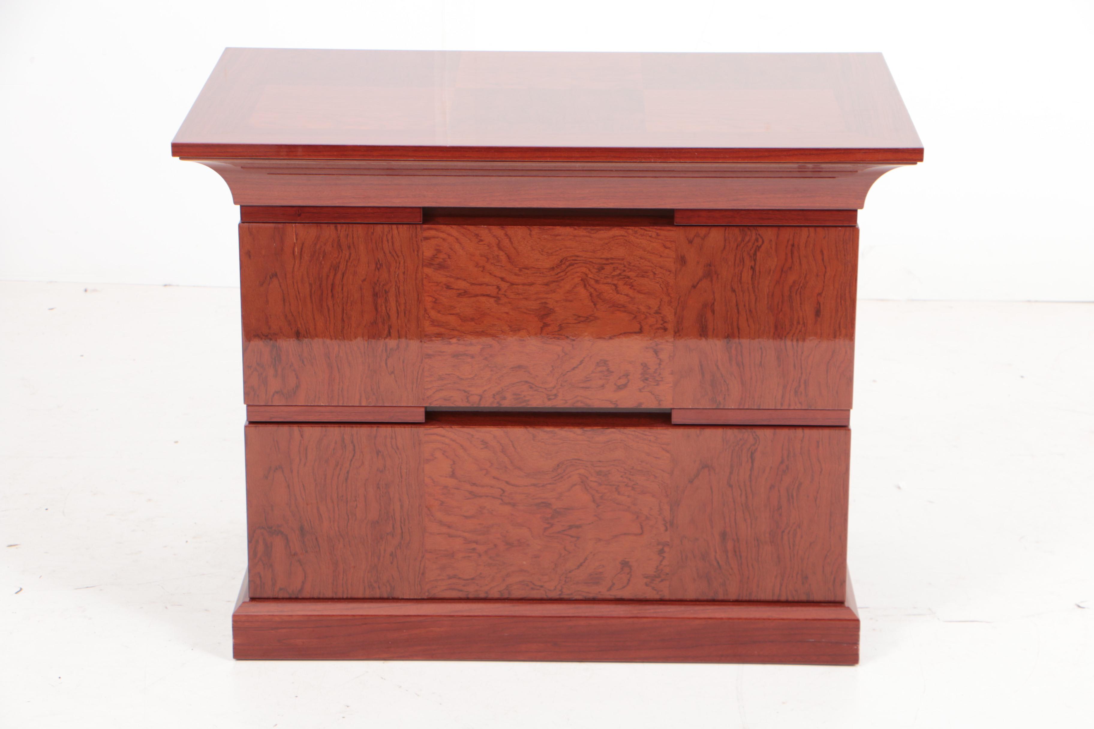 Pair of Excelsior Designs Rosewood Bedside Chests