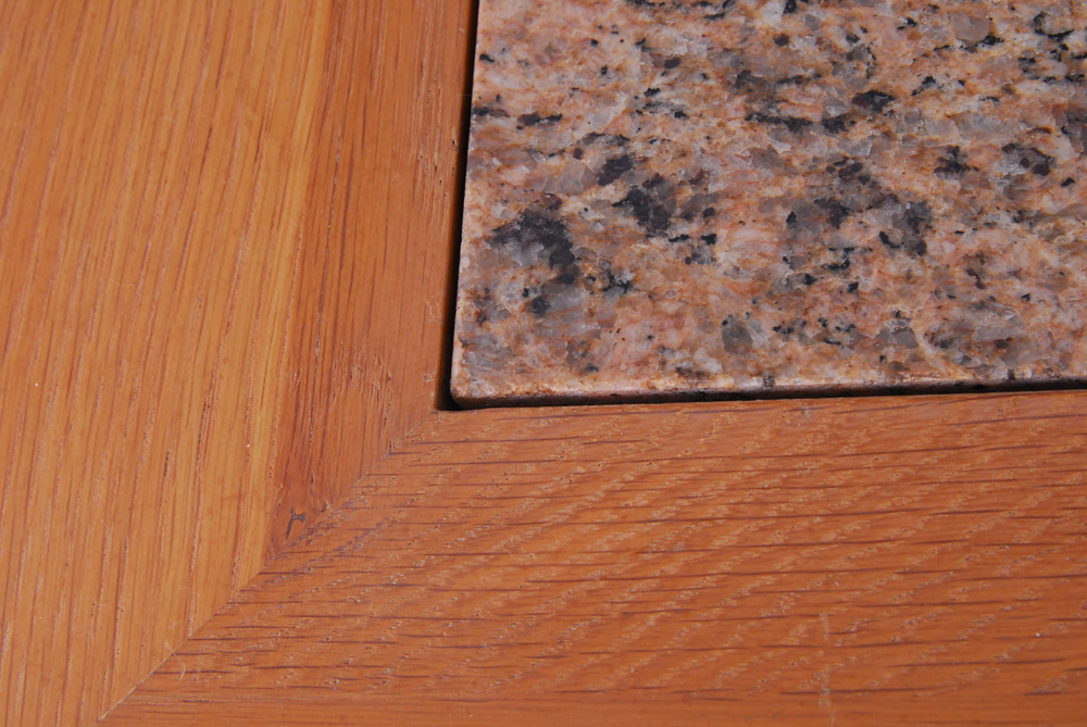 Stone Top Mission Style Console Table