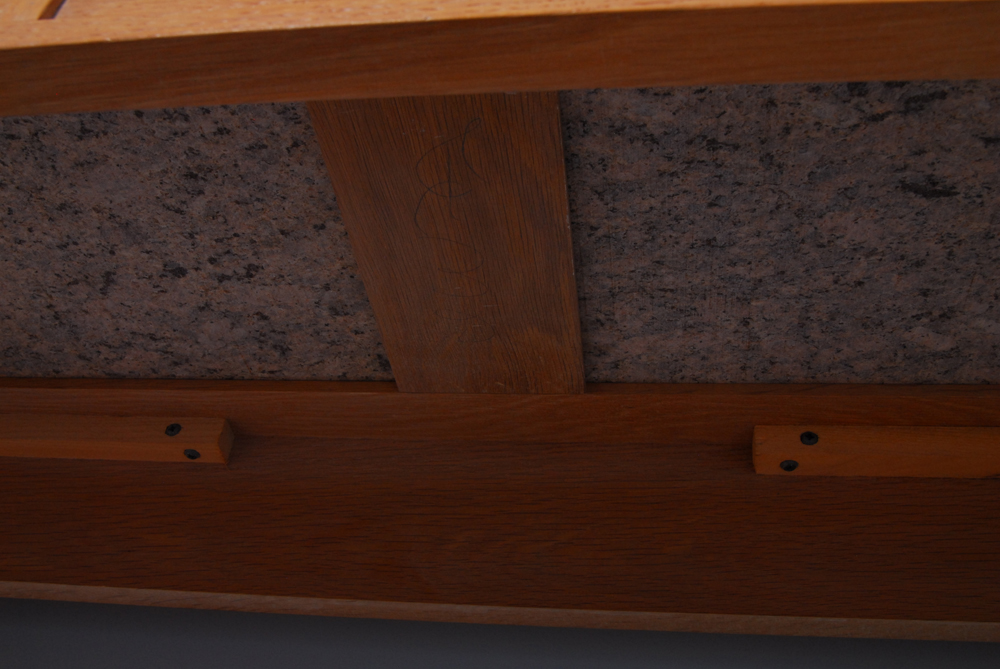 Stone Top Mission Style Console Table