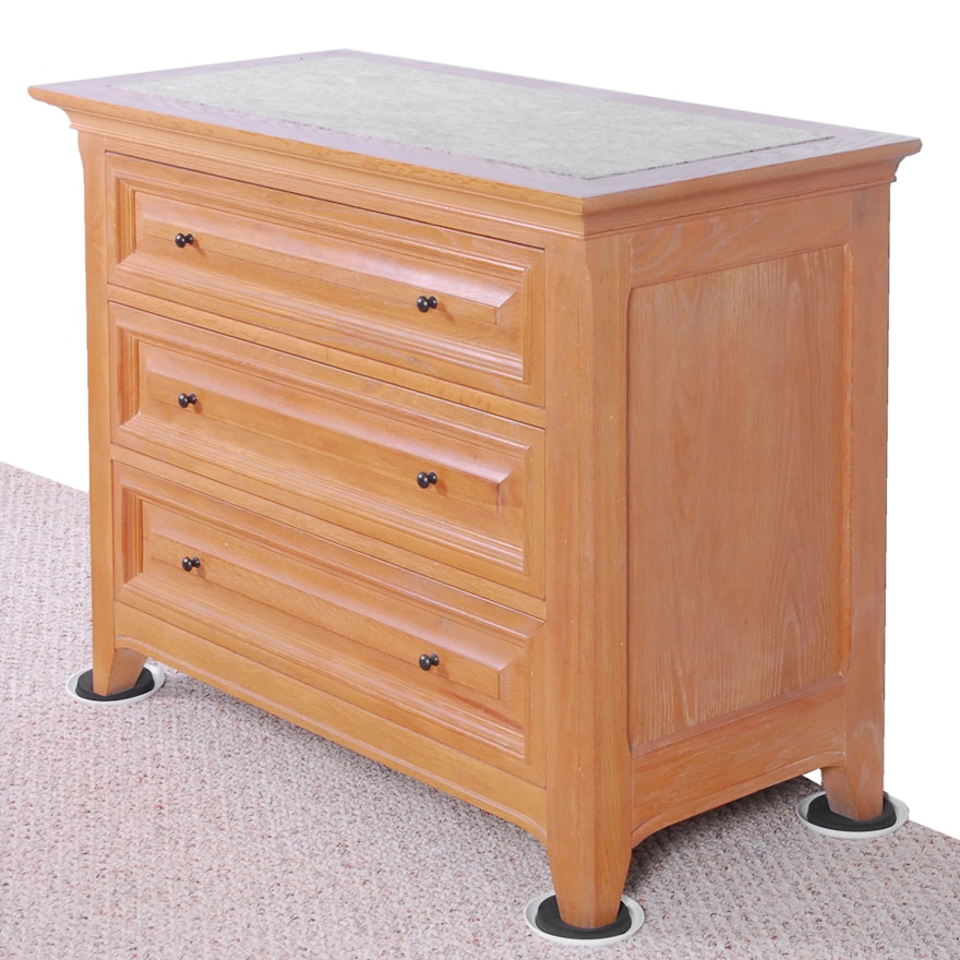 Thomasville Chest of Drawers with Stone Panel