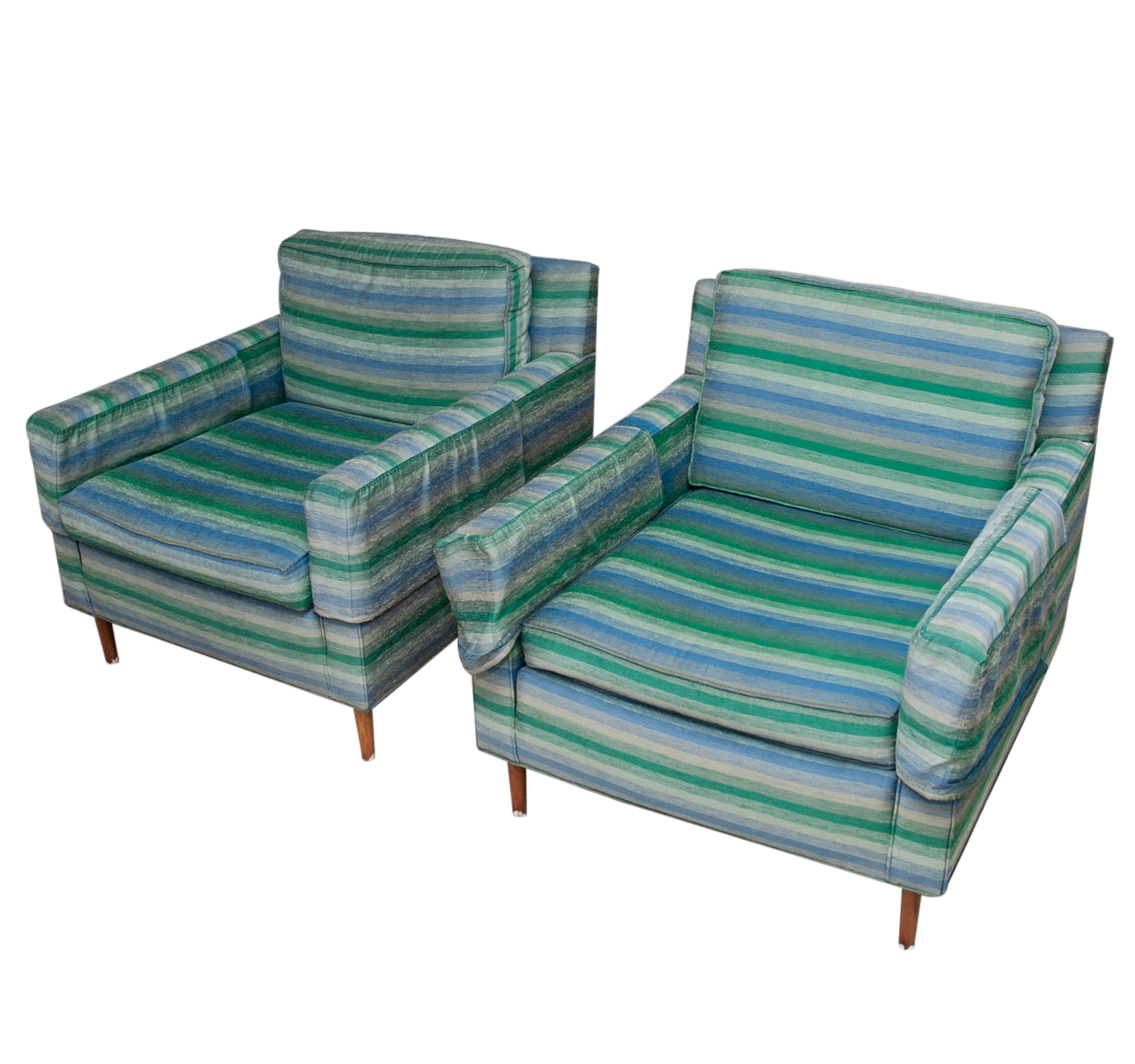 Mid-Century Modern Upholstered Armchairs