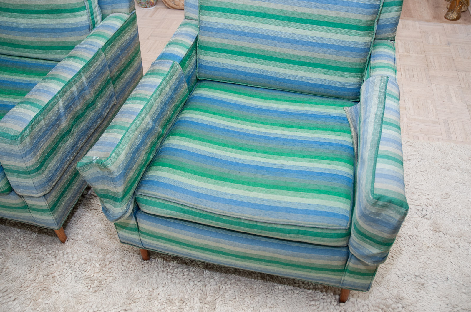 Mid-Century Modern Upholstered Armchairs