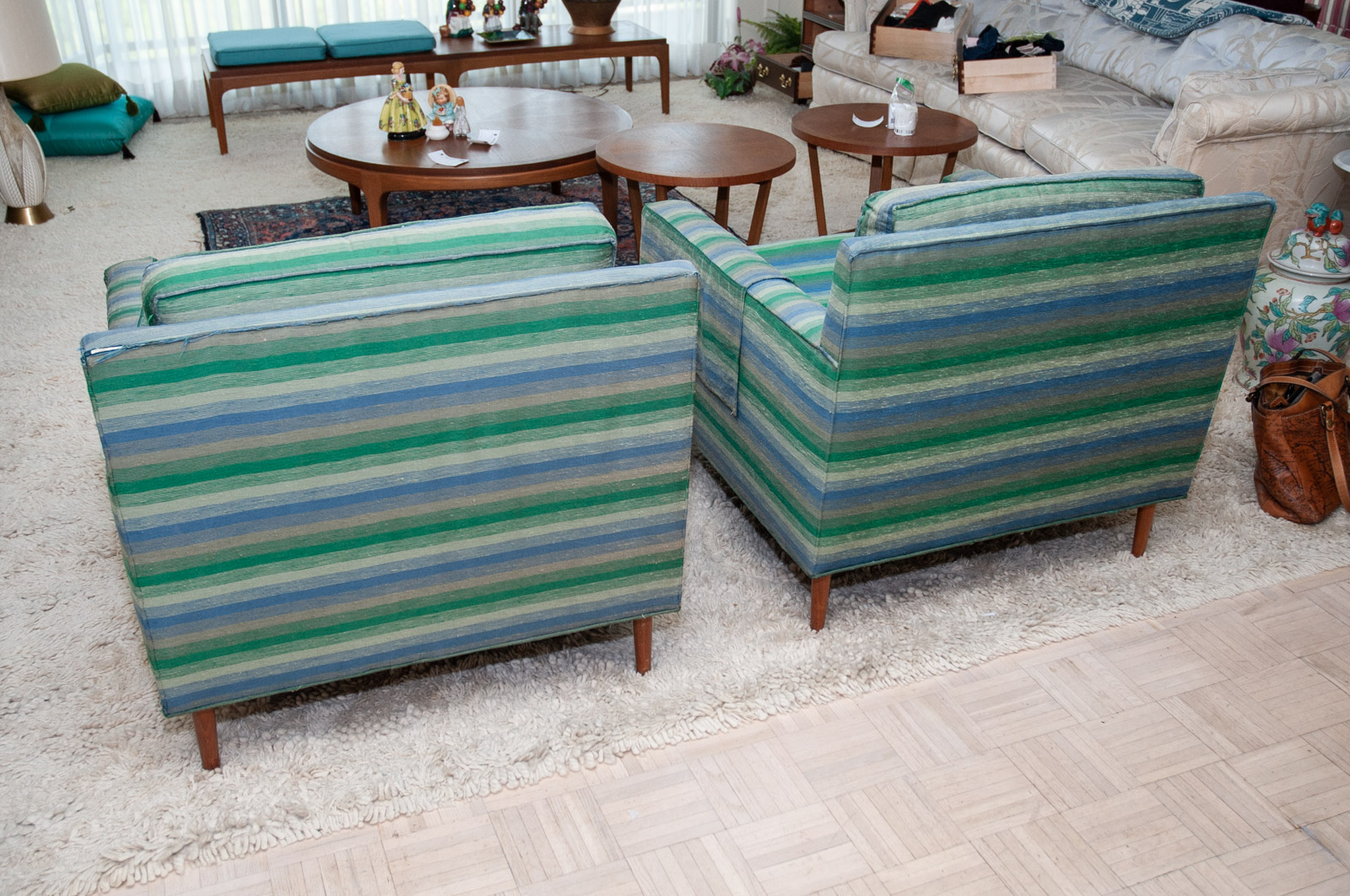 Mid-Century Modern Upholstered Armchairs