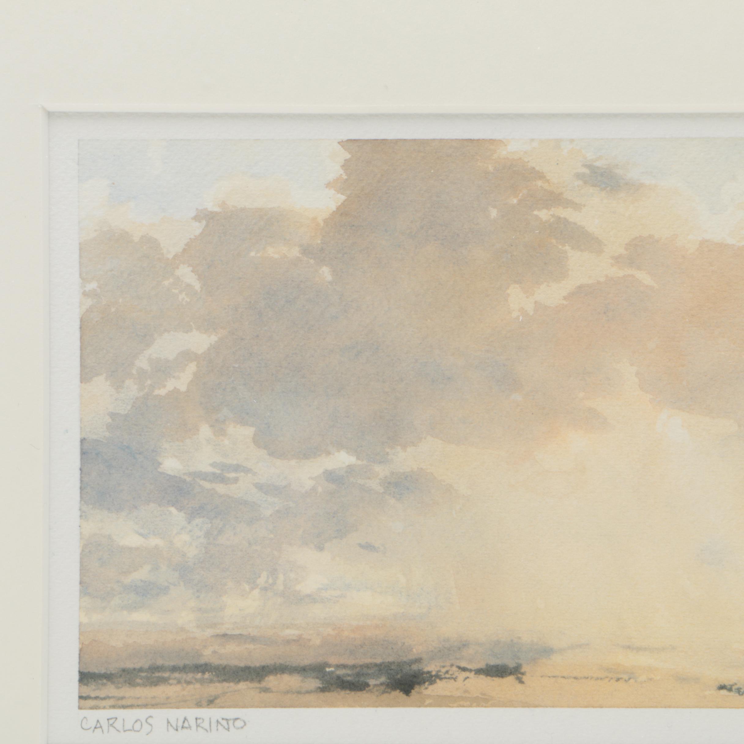 Carlos Nariño Watercolor on Paper "CN° 13 02 12H 30"
