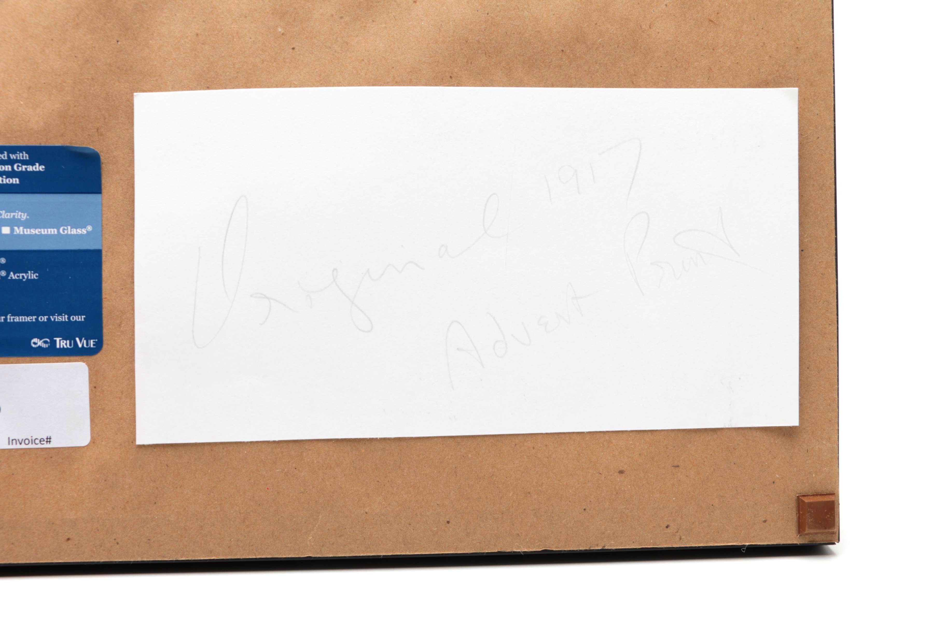 1917 Columbia Records Advent Poster