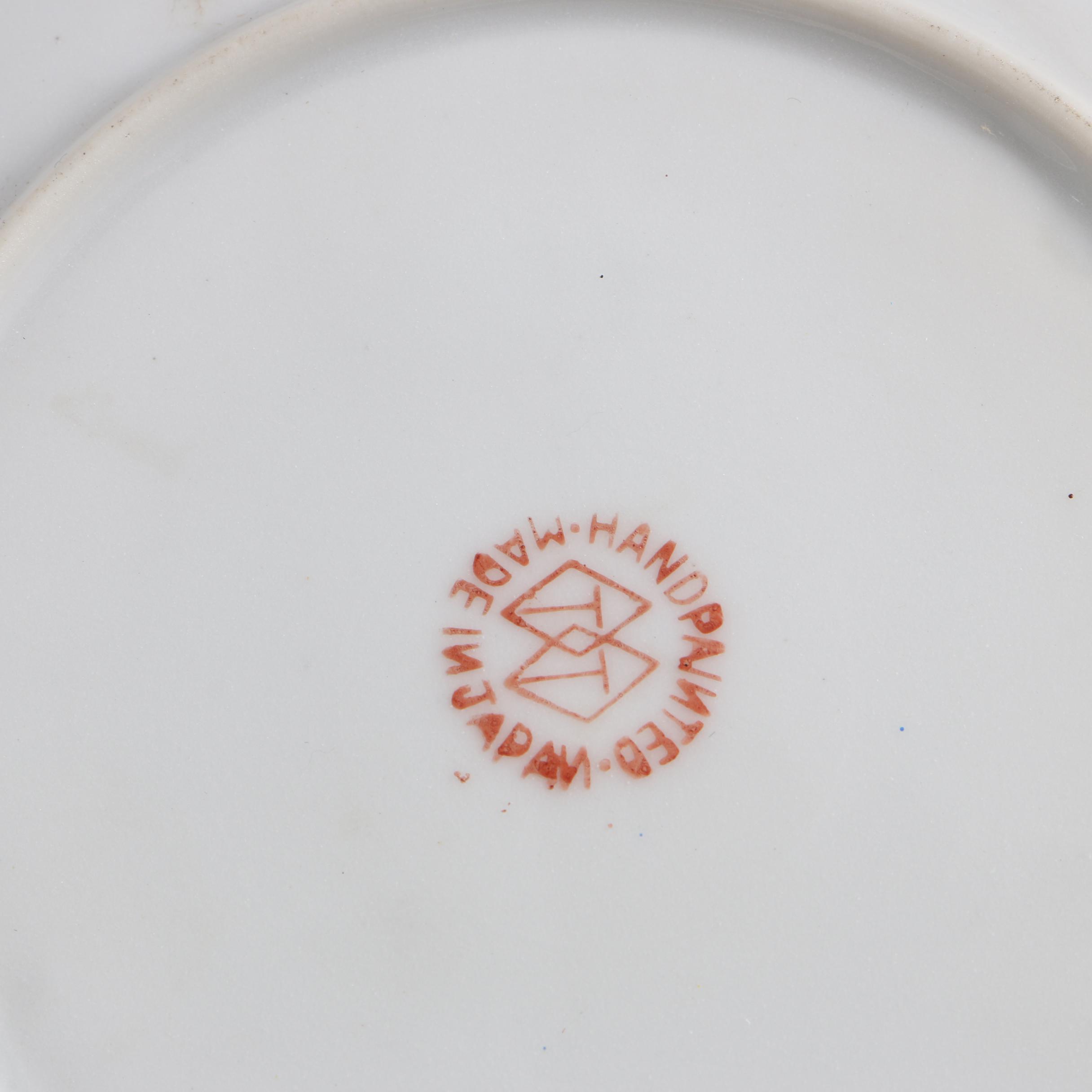 Mid-Century Japanese Lusterware Porcelain Tea Service featuring Takito Company