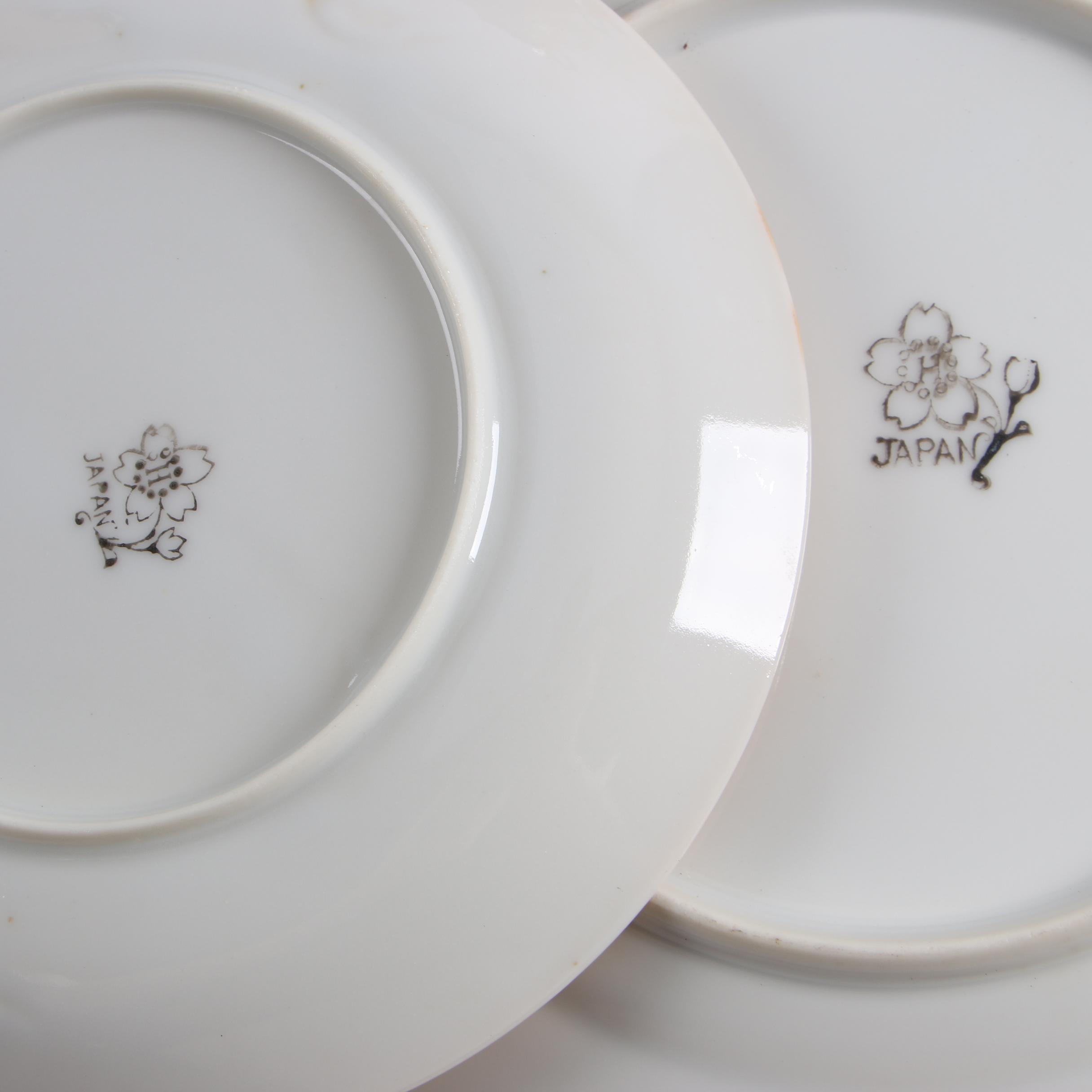 Mid-Century Japanese Lusterware Porcelain Tea Service featuring Takito Company