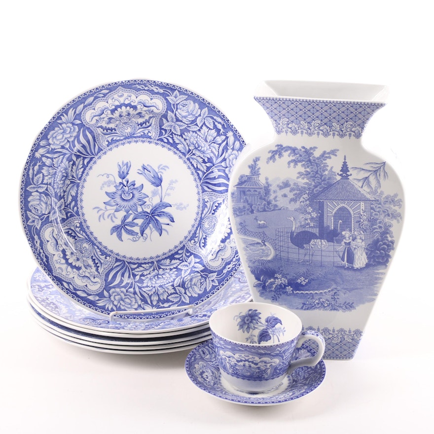 Spode Blue Room Transfer Printed Earthenware featuring "Zoological"