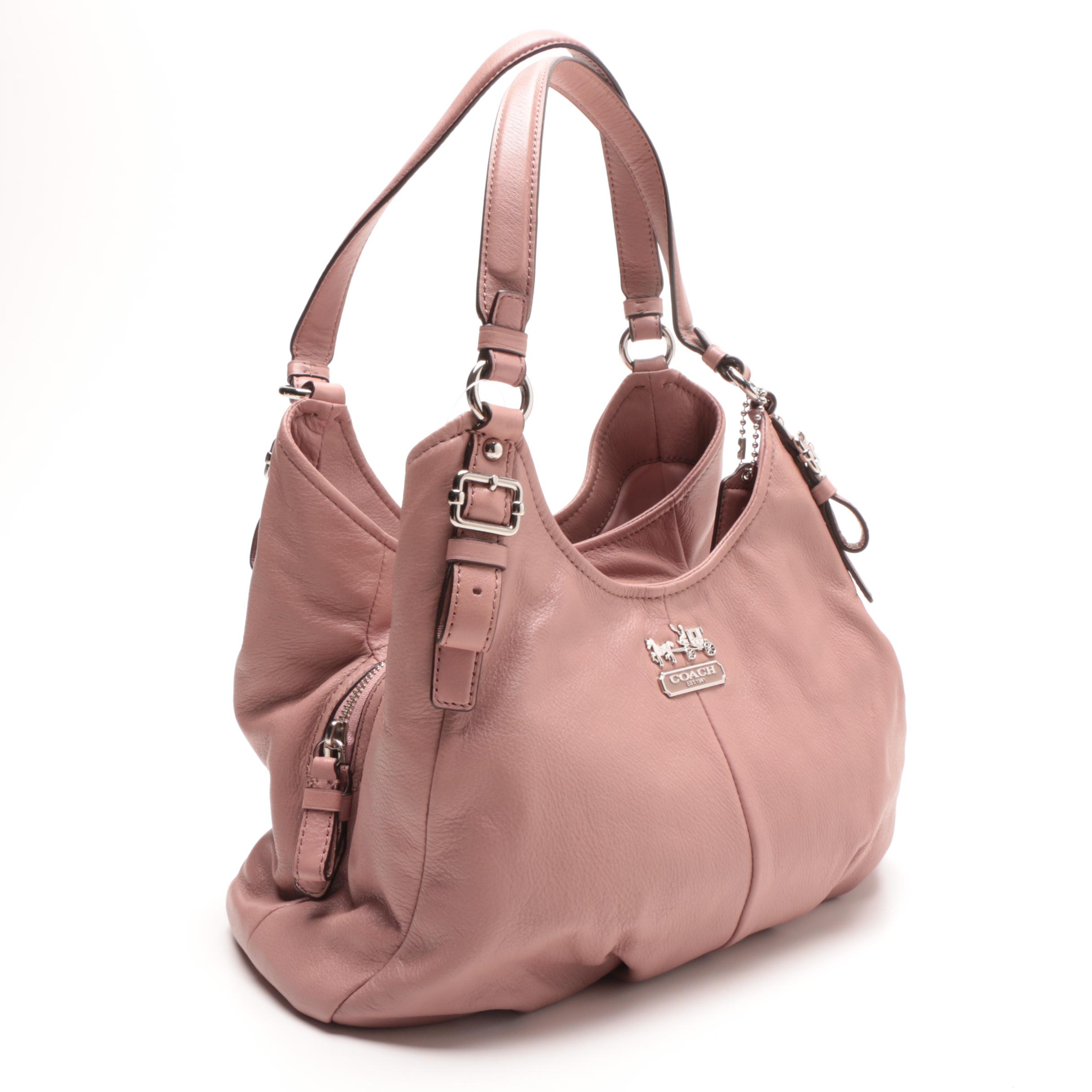 Coach Madison Leather Maggie Shoulder Bag with Matching Wallet