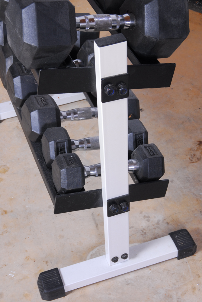 Keys Fitness Dumbbells with Rack
