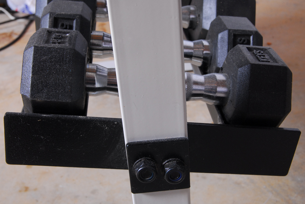 Keys Fitness Dumbbells with Rack