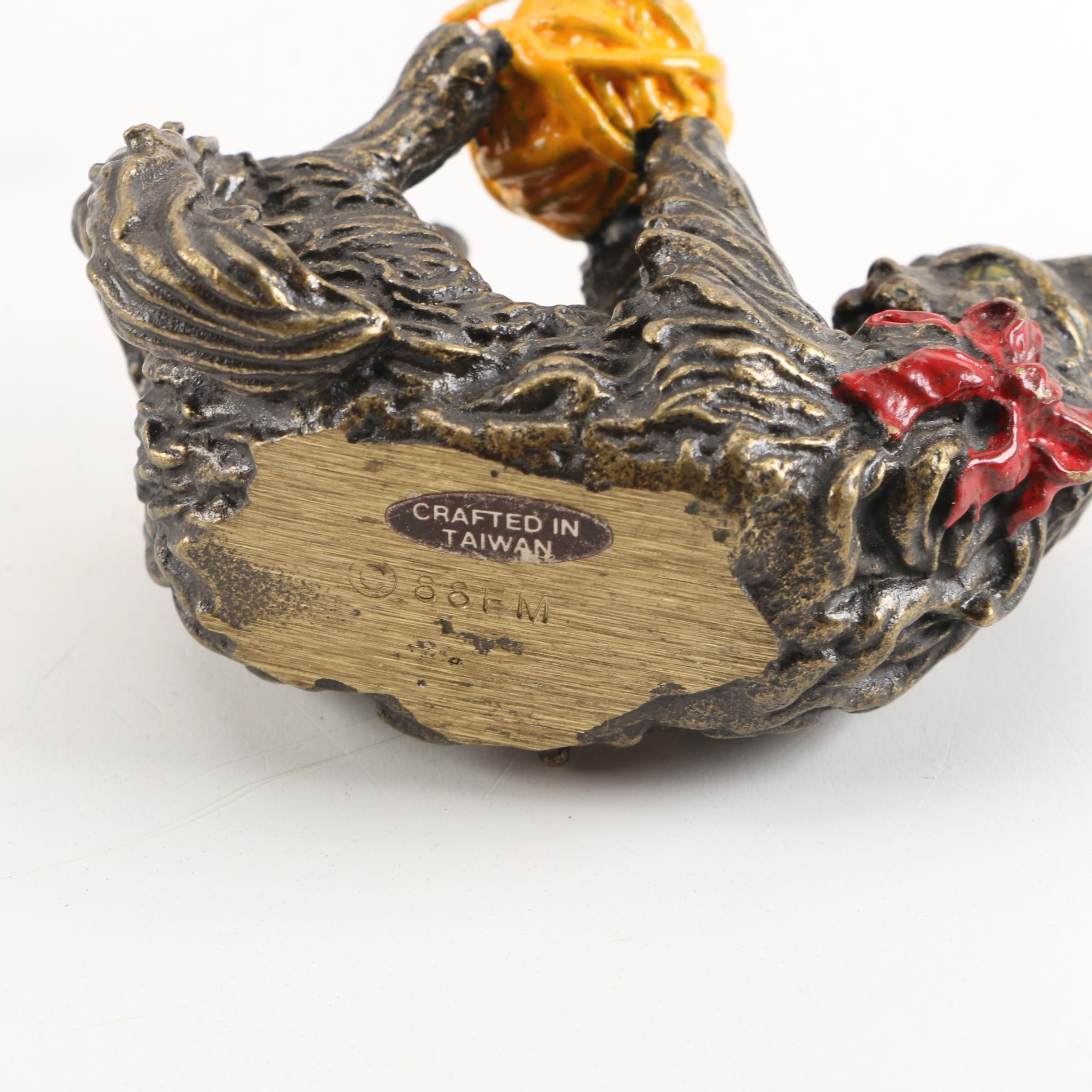 The Franklin Mint "Curio Cabinet Cats Collection" Figurines