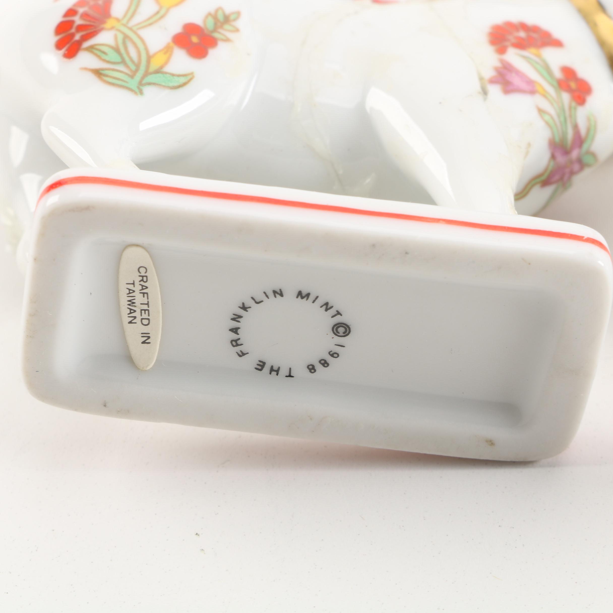 The Franklin Mint "Curio Cabinet Cats Collection" Figurines