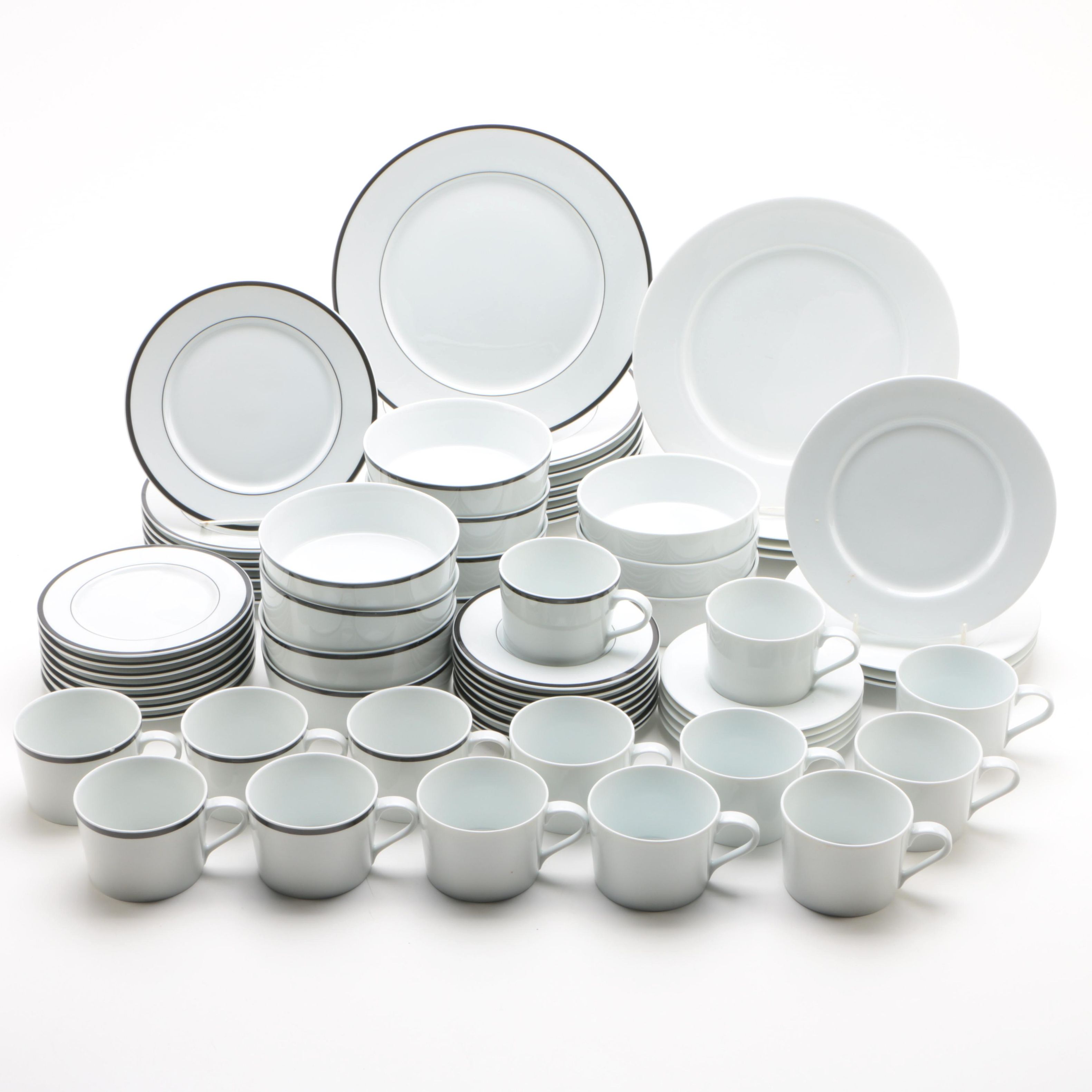 Block Spal "Lisboa White" and "Lisboa Black" Ceramic Dinnerware