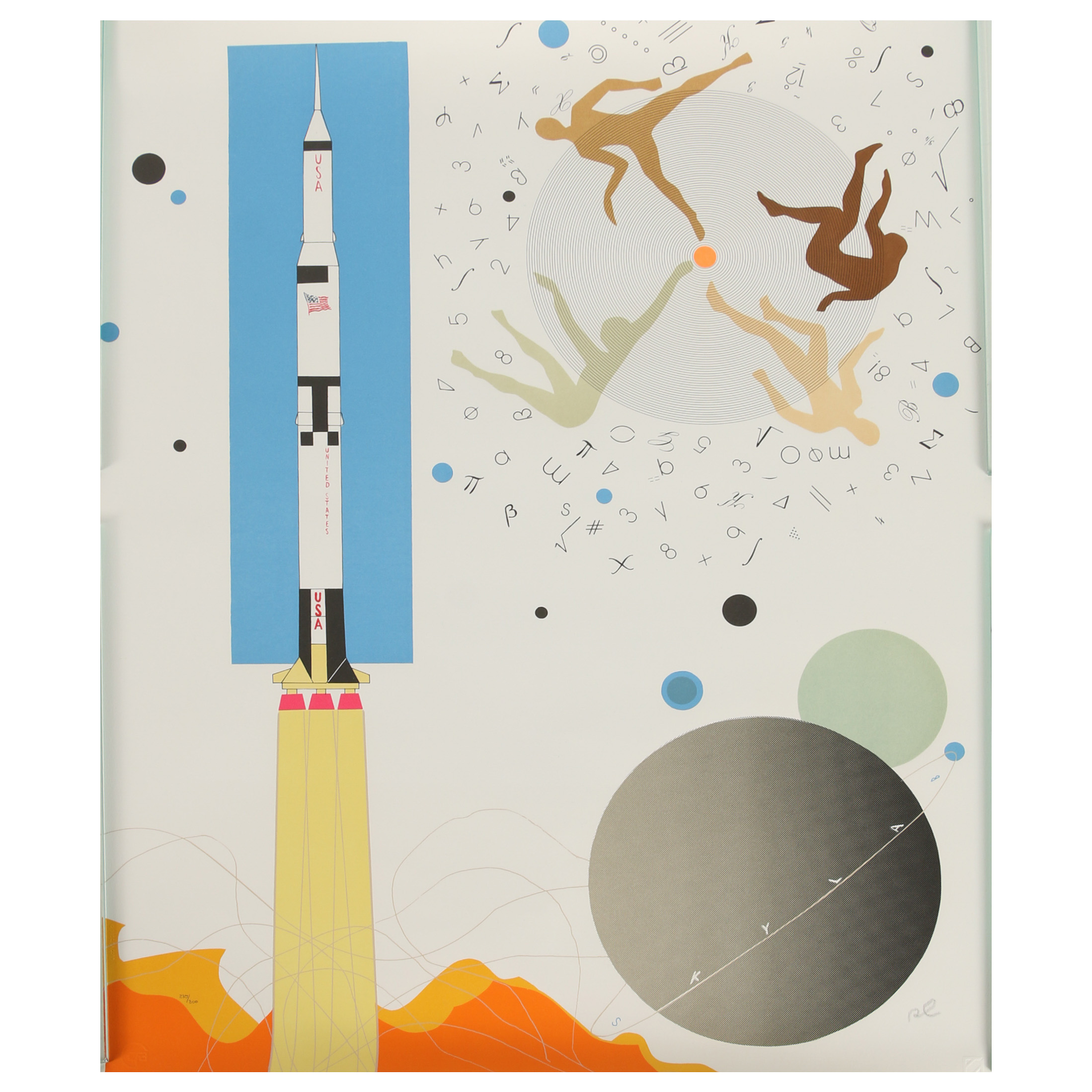 Raymond Loewy Lithograph "Rocket"