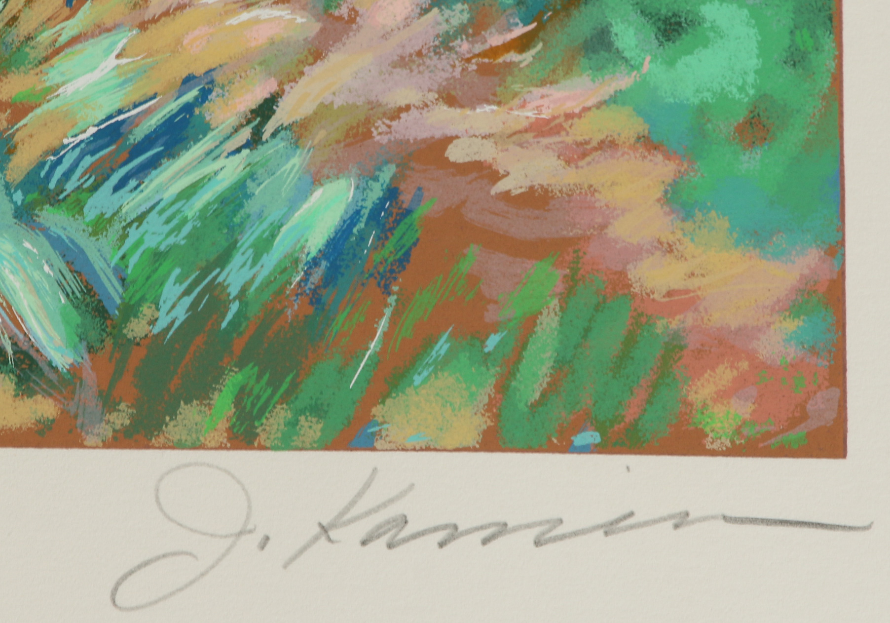 Jackie Kamin Serigraph "Laguna Canyon Road"