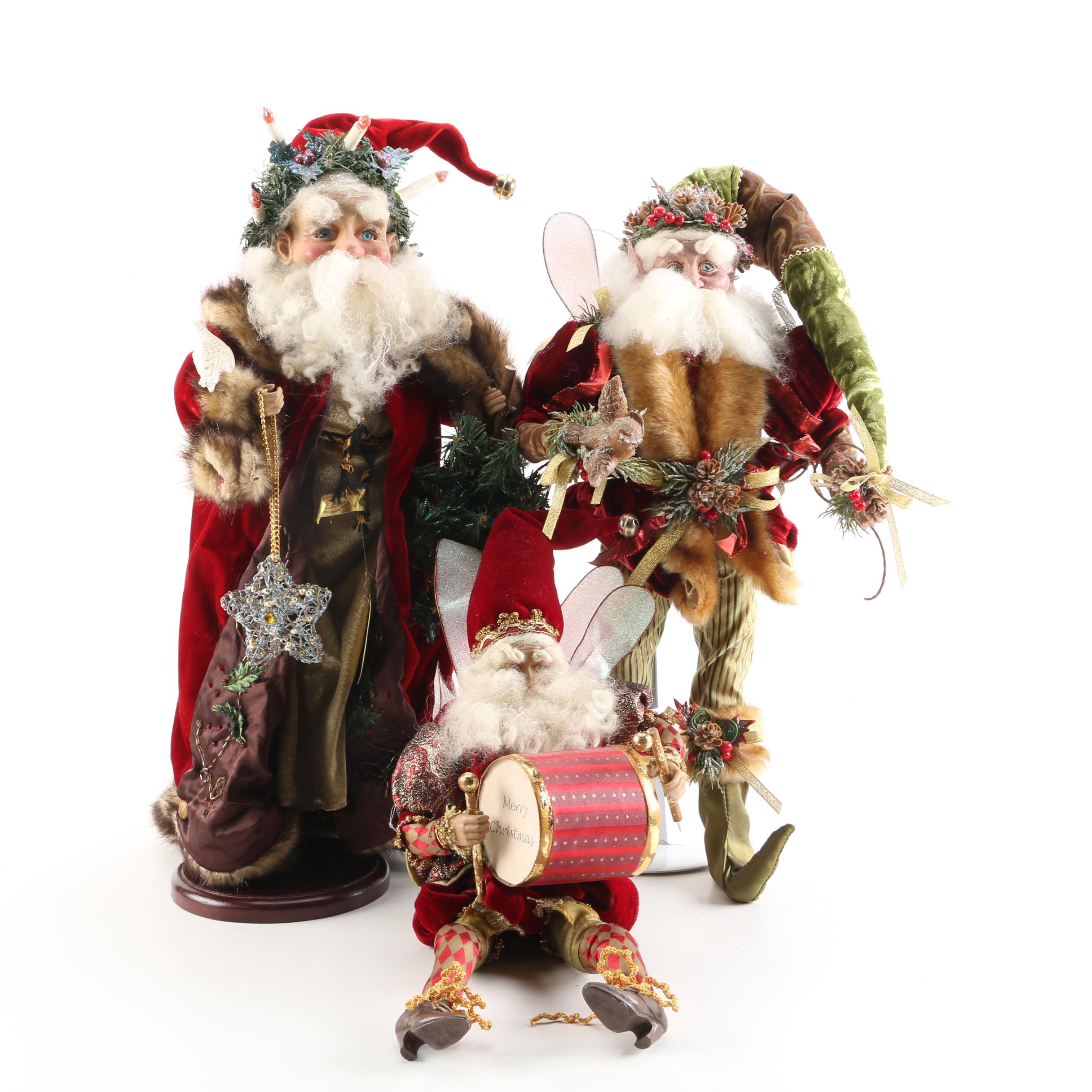Mark Roberts Limited Edition Santa and Fairy Dolls