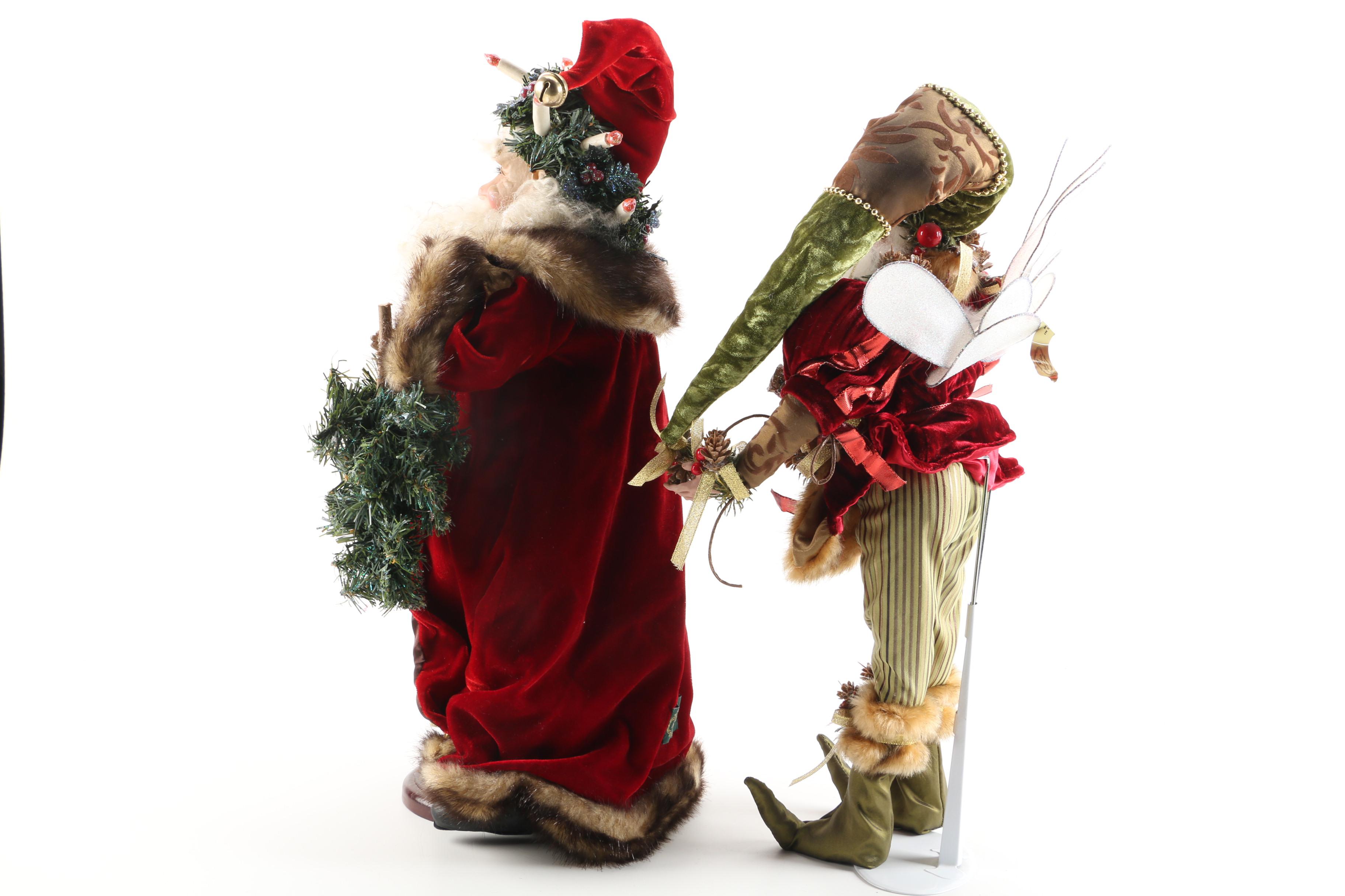 Mark Roberts Limited Edition Santa and Fairy Dolls