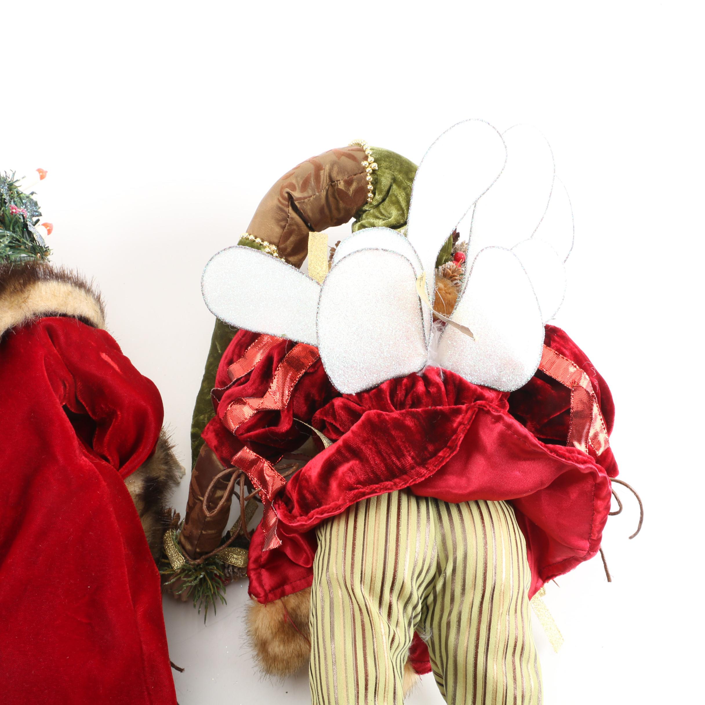 Mark Roberts Limited Edition Santa and Fairy Dolls