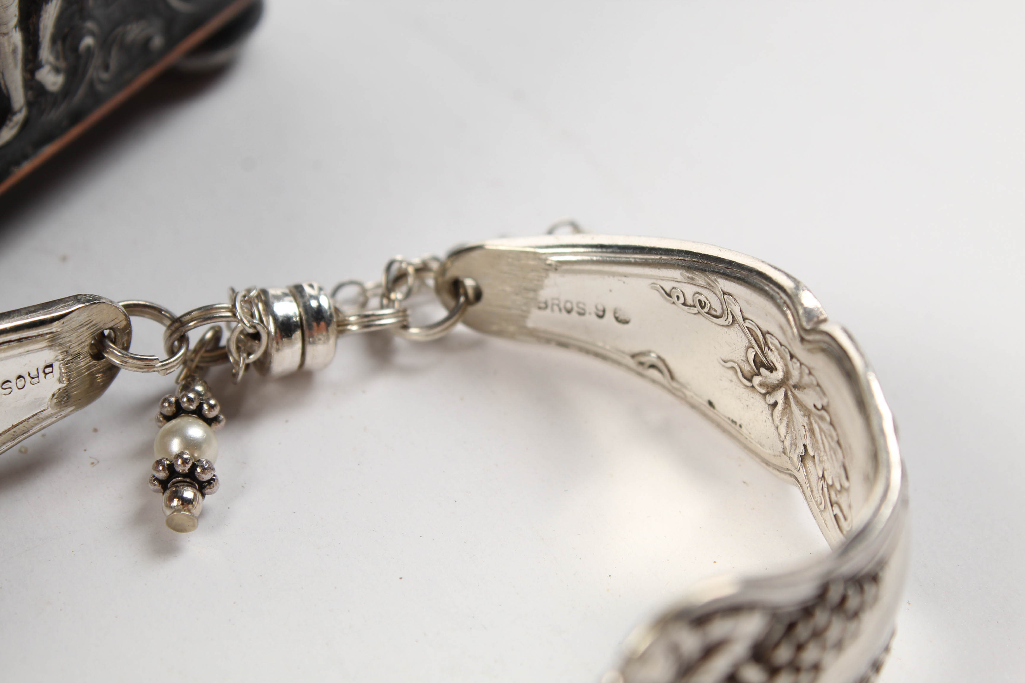 Silver Plated Jewelry Box With Jewelry