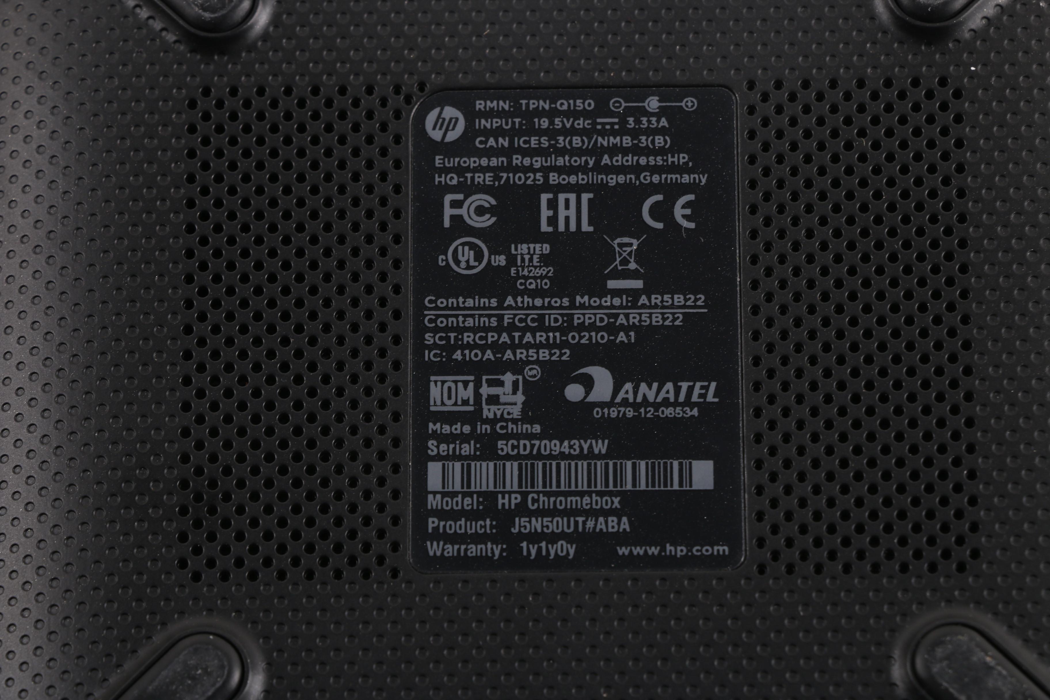 HP Chromebox Desktop Computer