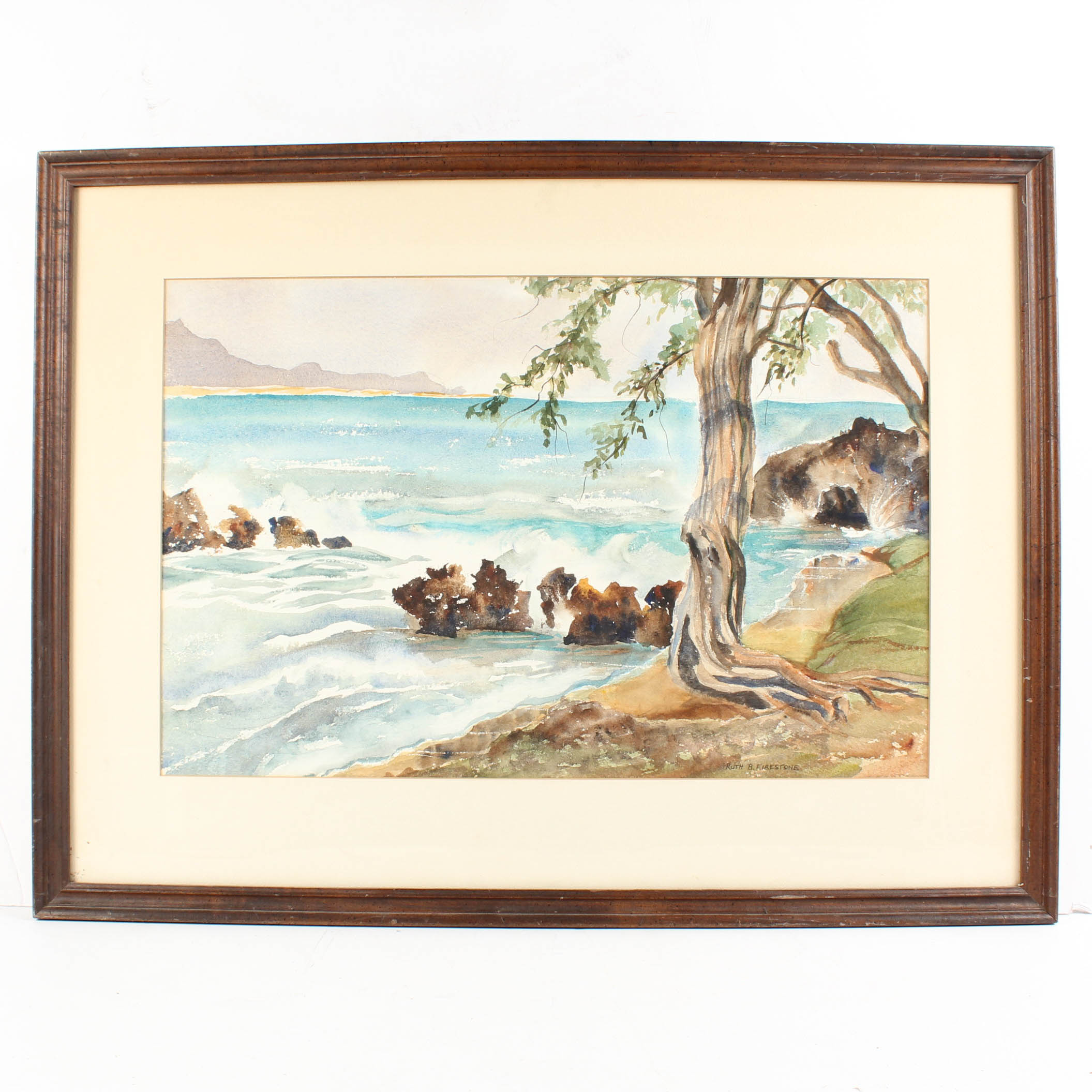 Ruth B. Firestone Watercolor Painting on Paper