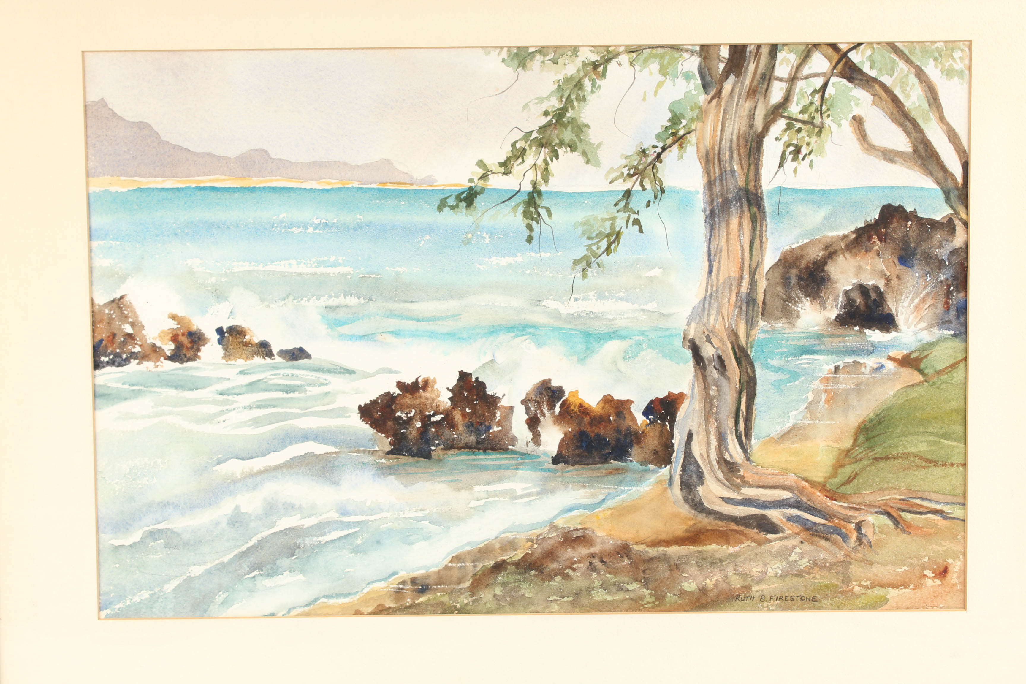 Ruth B. Firestone Watercolor Painting on Paper