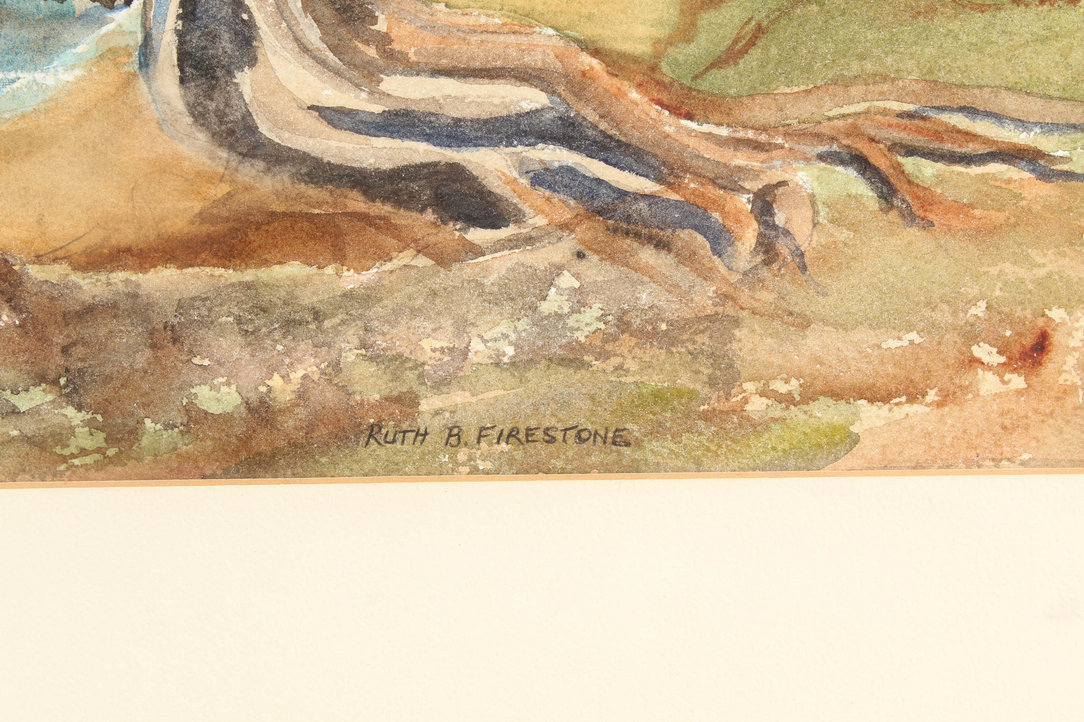 Ruth B. Firestone Watercolor Painting on Paper