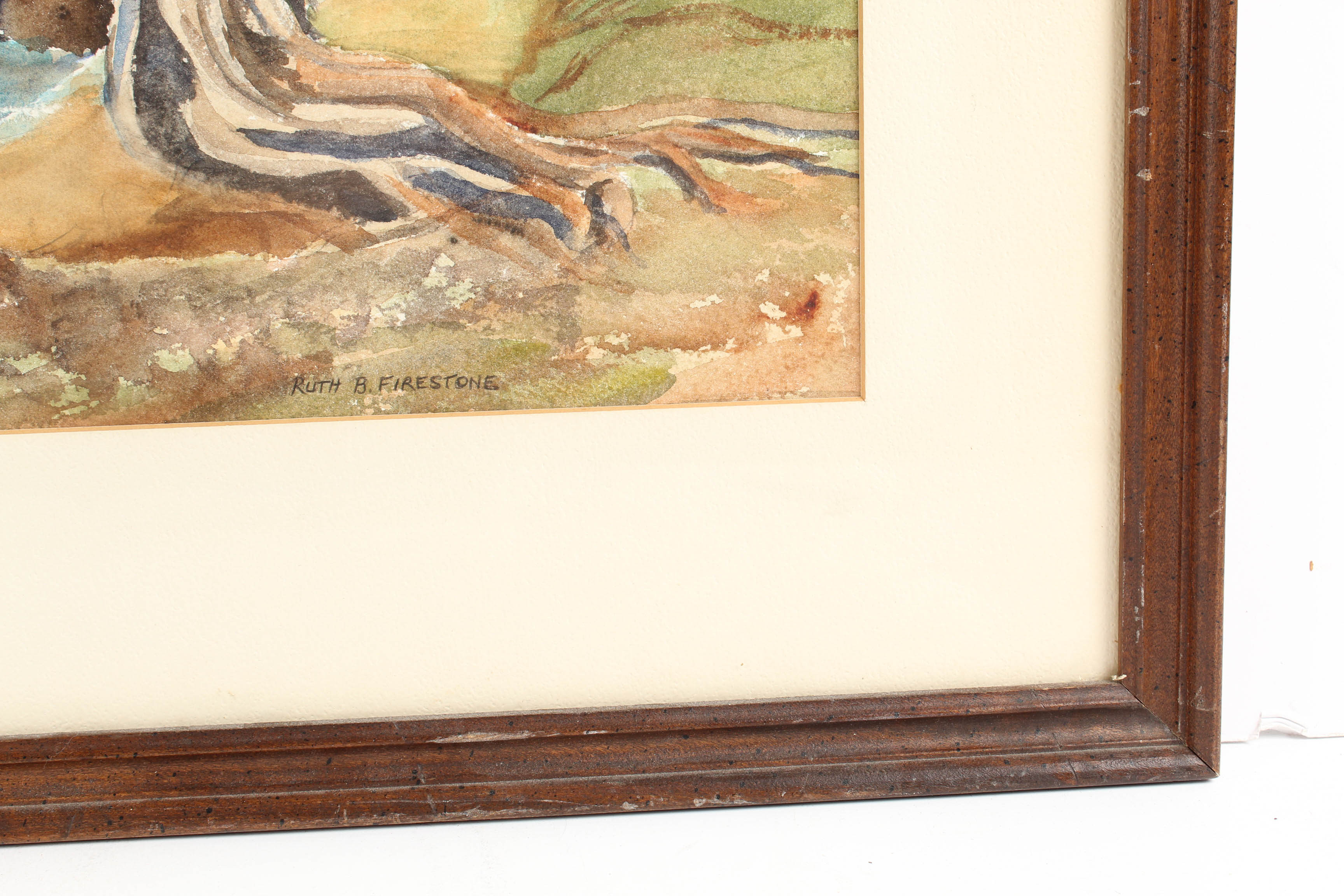 Ruth B. Firestone Watercolor Painting on Paper